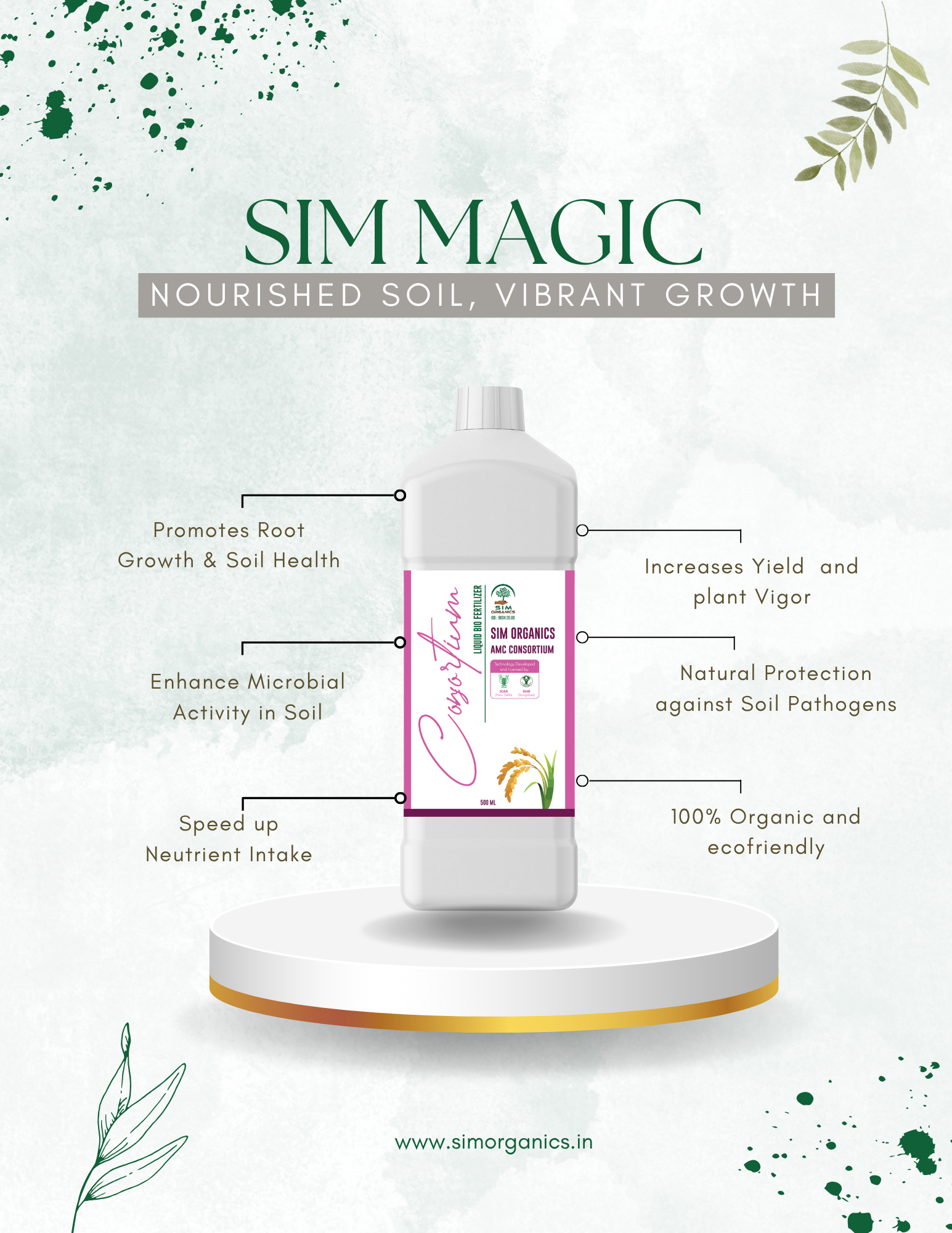 SIM Magic – All-in-One Liquid Biofertilizer for Plants(Liquid)
