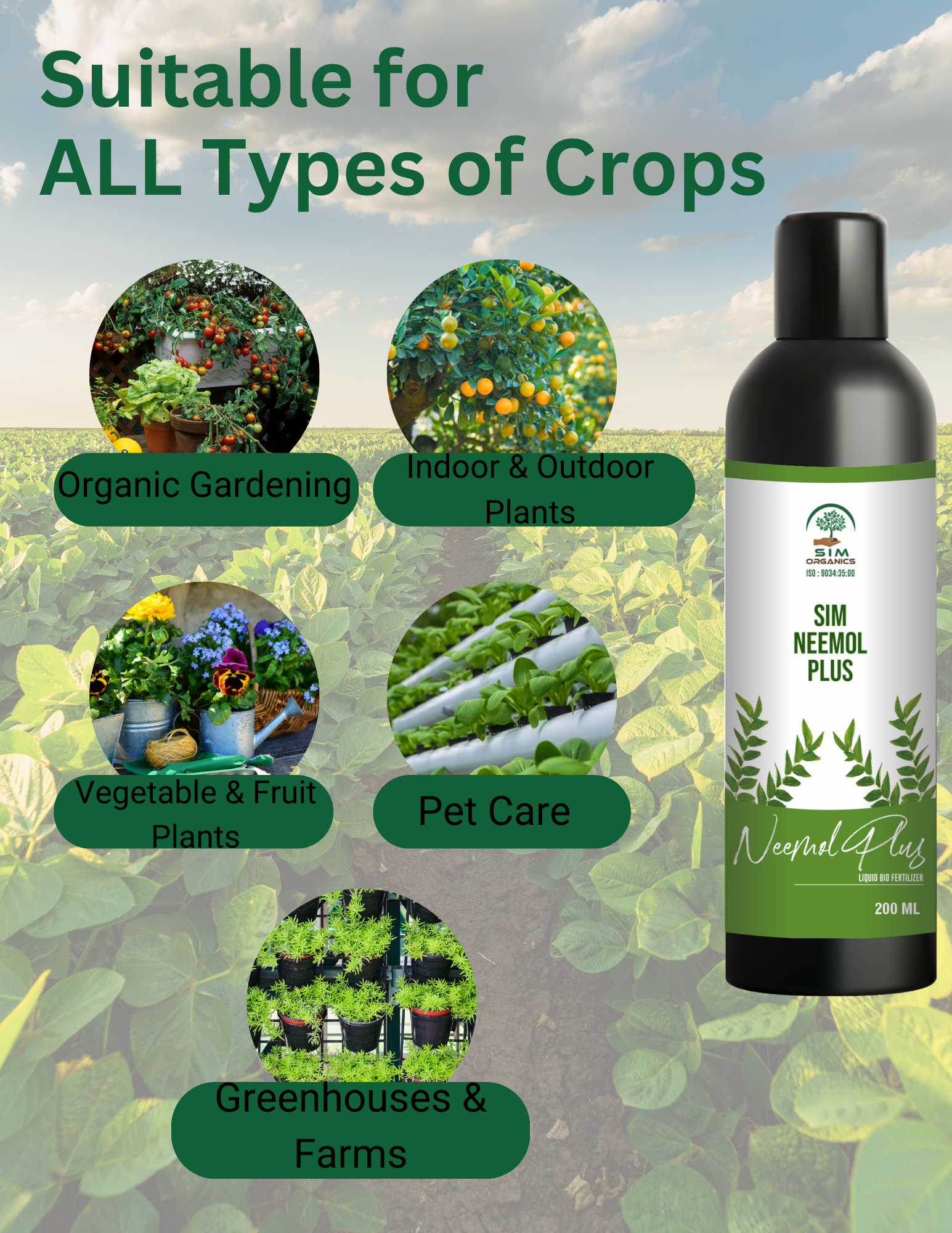 SIM Neemol Plus – Organic Neem-Based Insecticide & Pest Repellent
