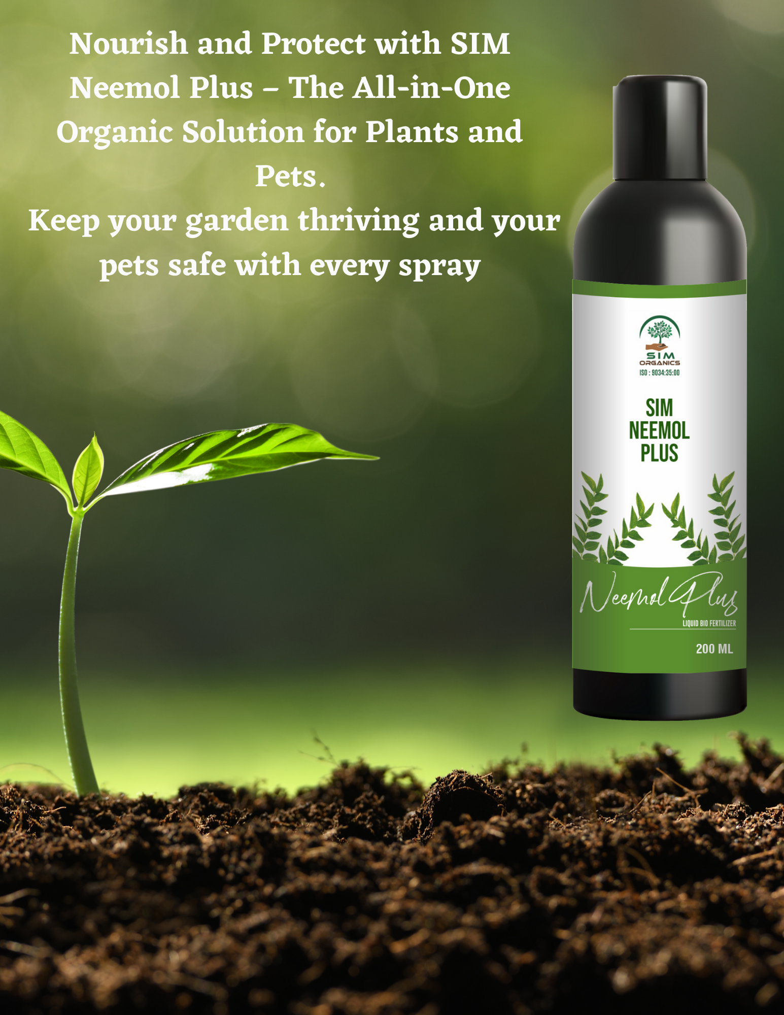 SIM Neemol Plus – Organic Neem-Based Insecticide & Pest Repellent