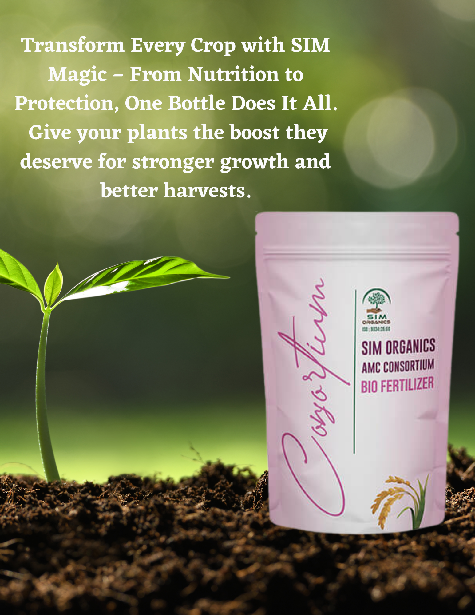 SIM Magic – All-in-One Liquid Biofertilizer for Plants (Powder)
