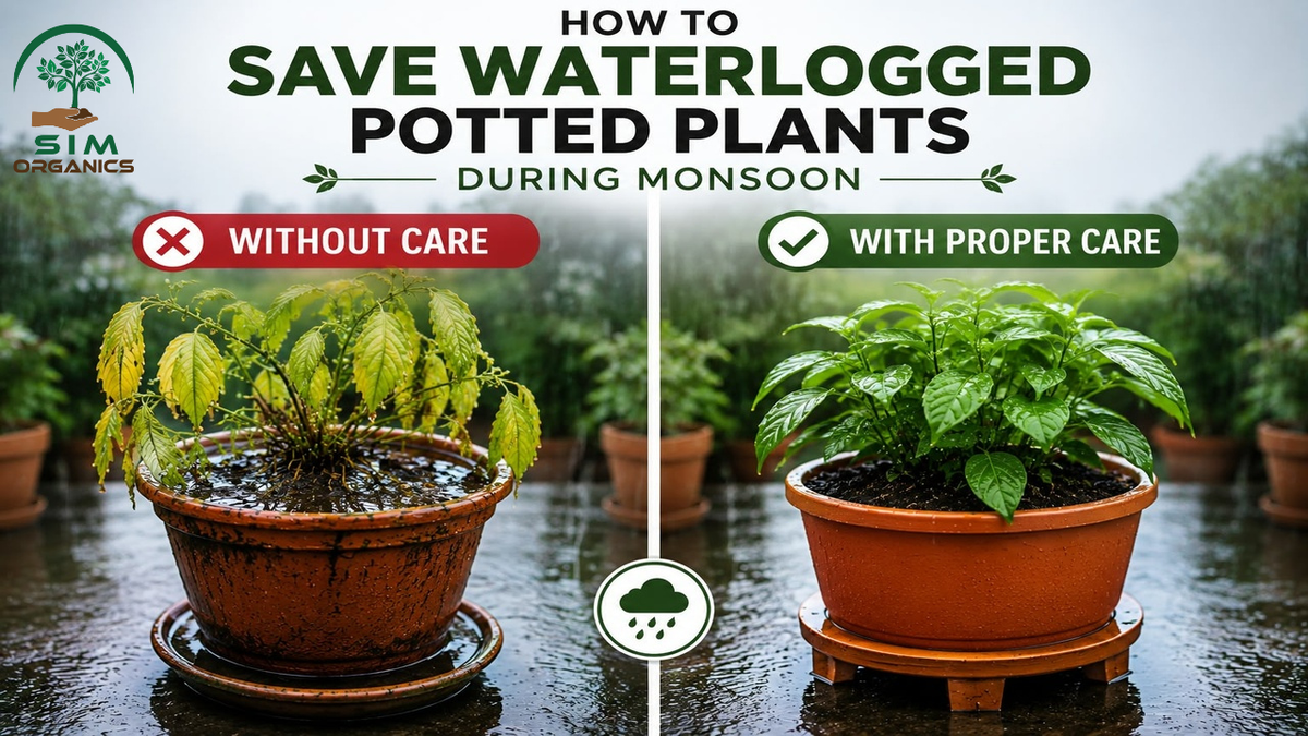 How to Save Waterlogged Potted Plants During the Monsoon
