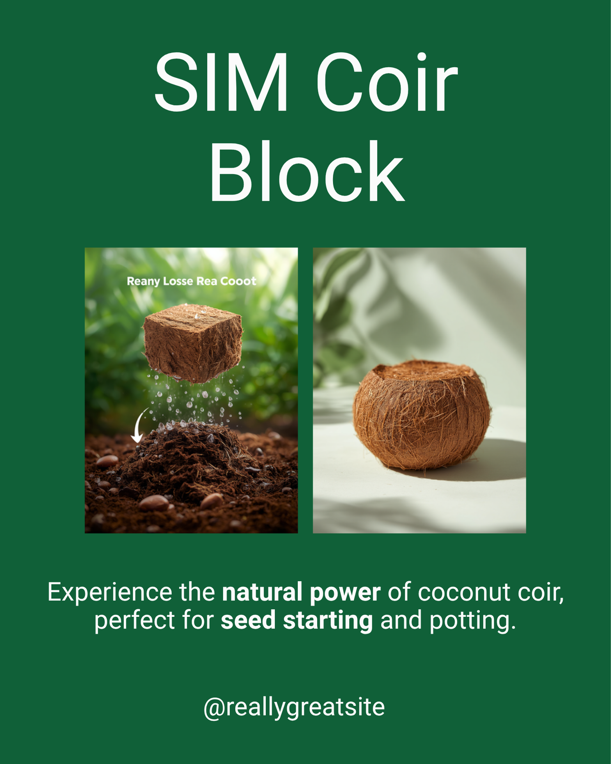 SIM Coir Block by SIM Organics