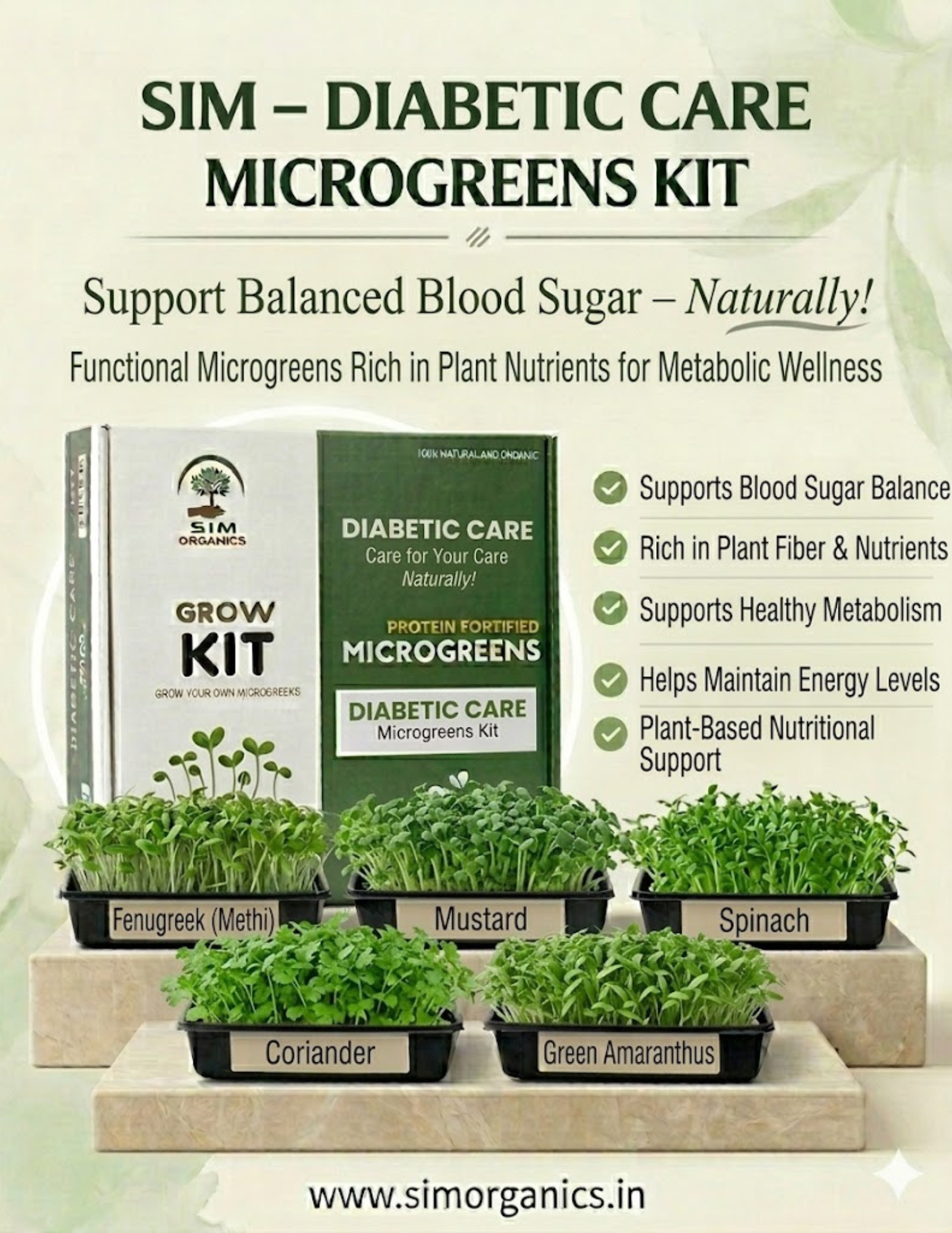 SIM – Diabetic Care Microgreens Kit