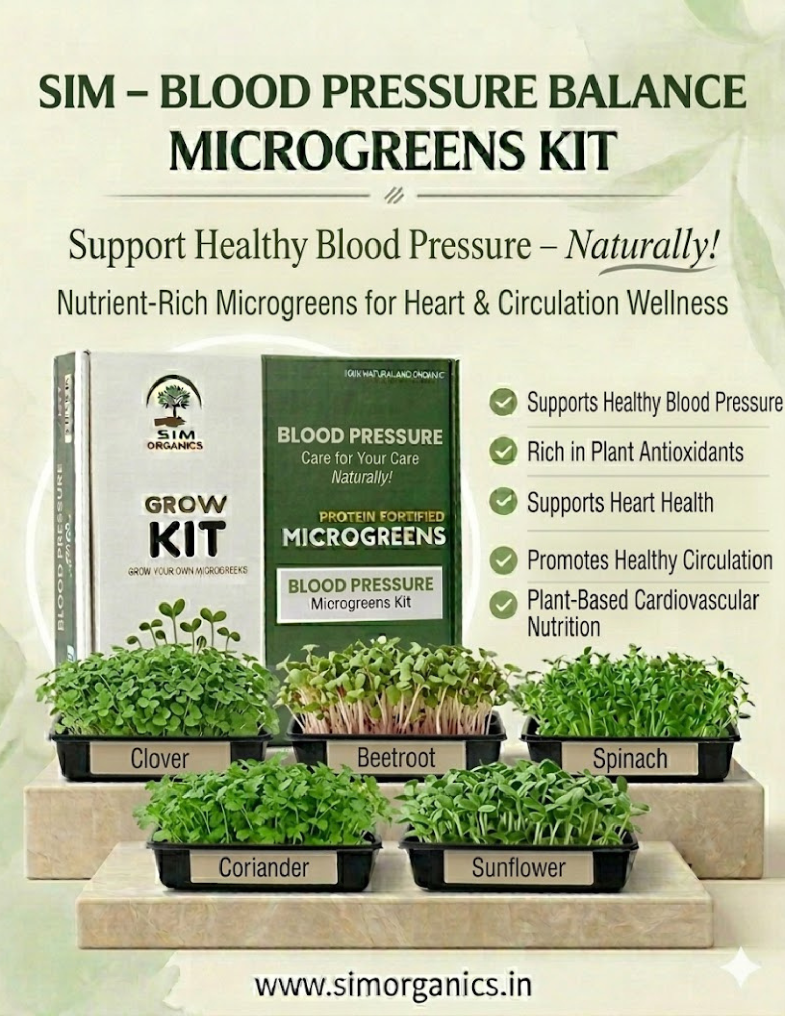 SIM – Blood Pressure Balance Microgreens Kit