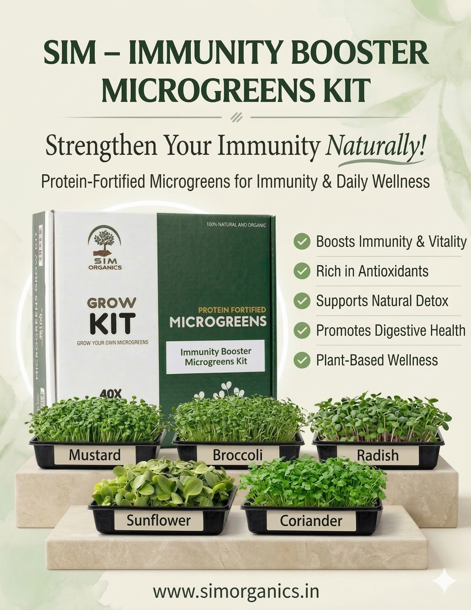 SIM – Immunity Booster Microgreens Kit
