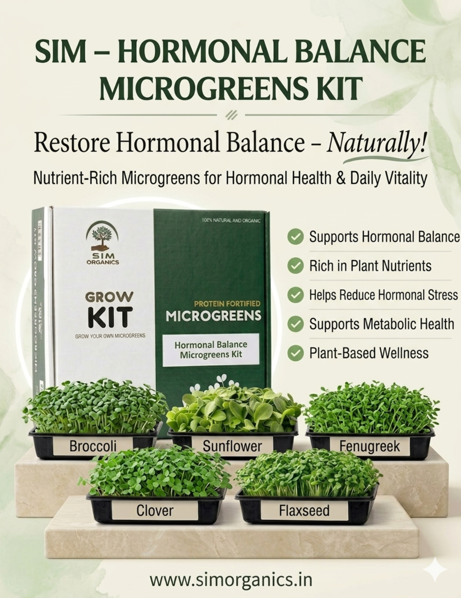 SIM – Hormonal Balance Microgreens Kit