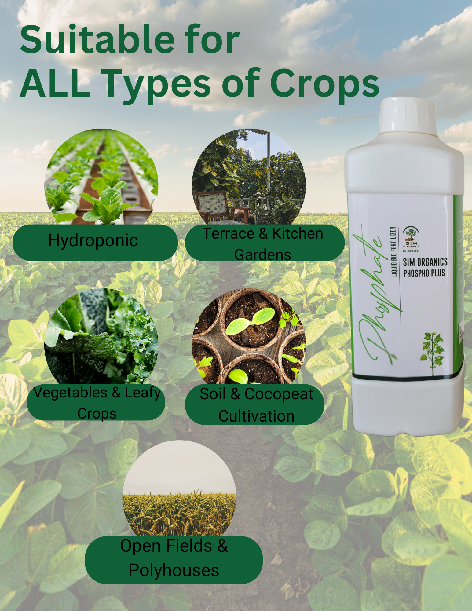 SIM Phospho Plus (Liquid Biofertilizer)