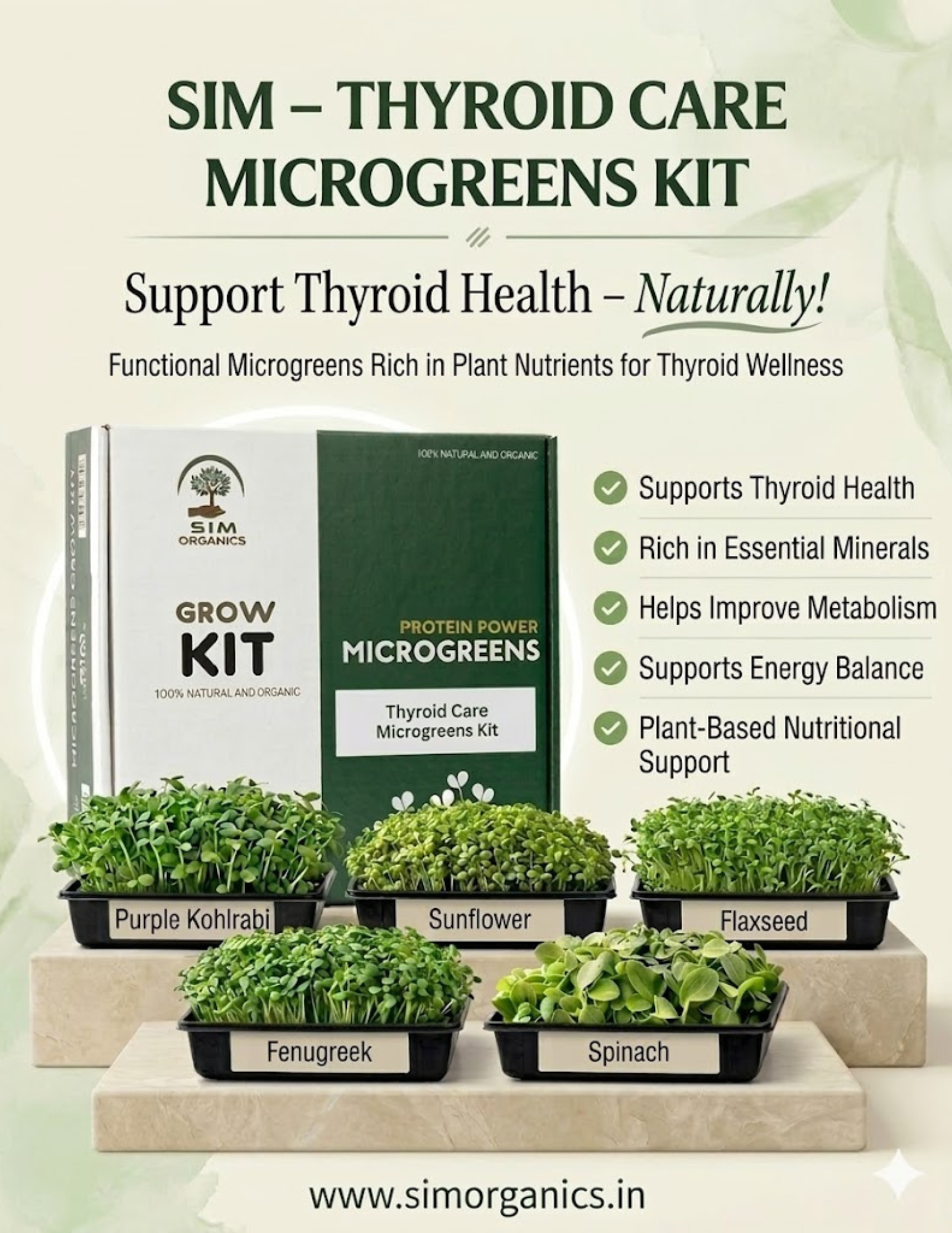 SIM Thyroid Care Microgreens Kit