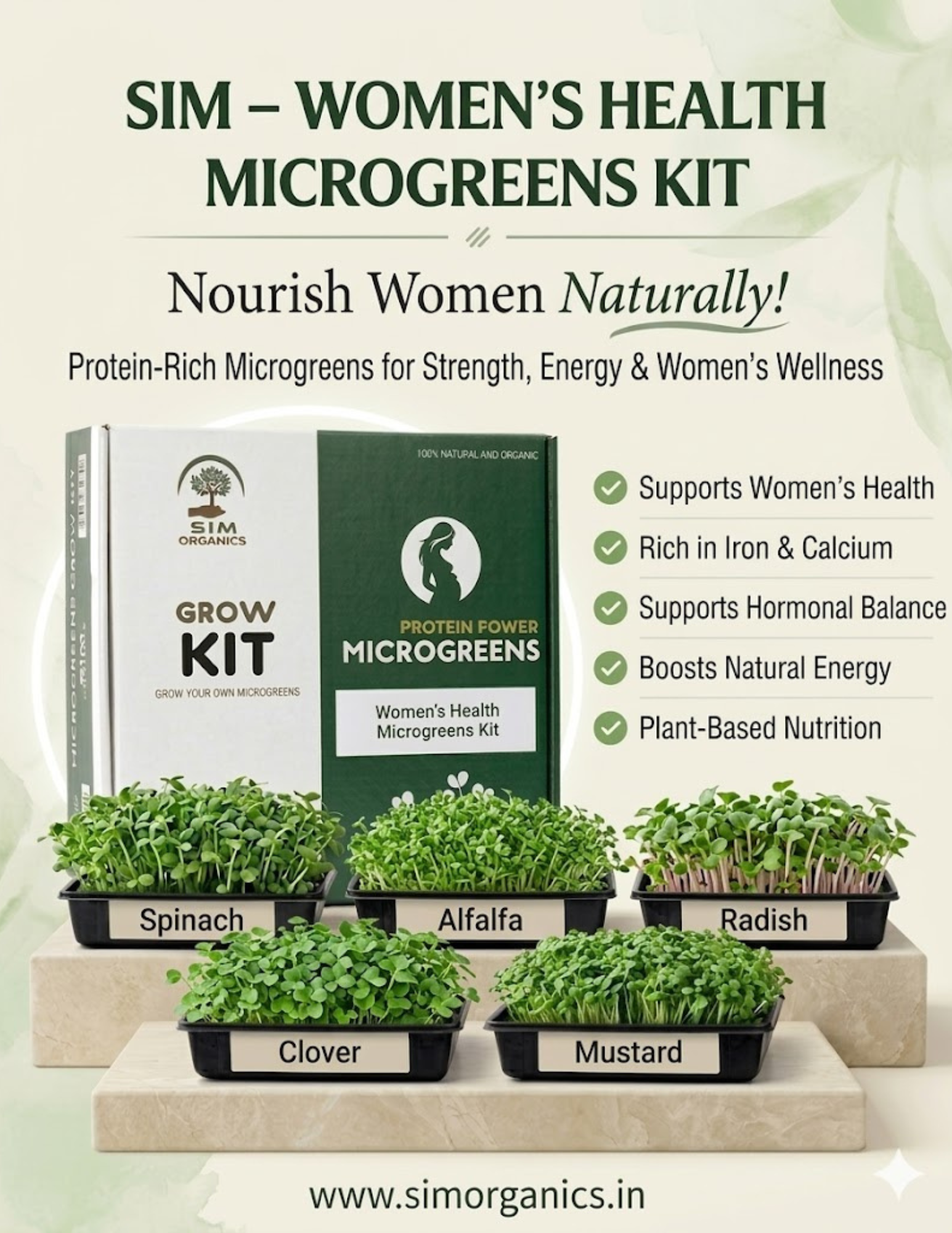 SIM – Women’s Health Microgreens Kit