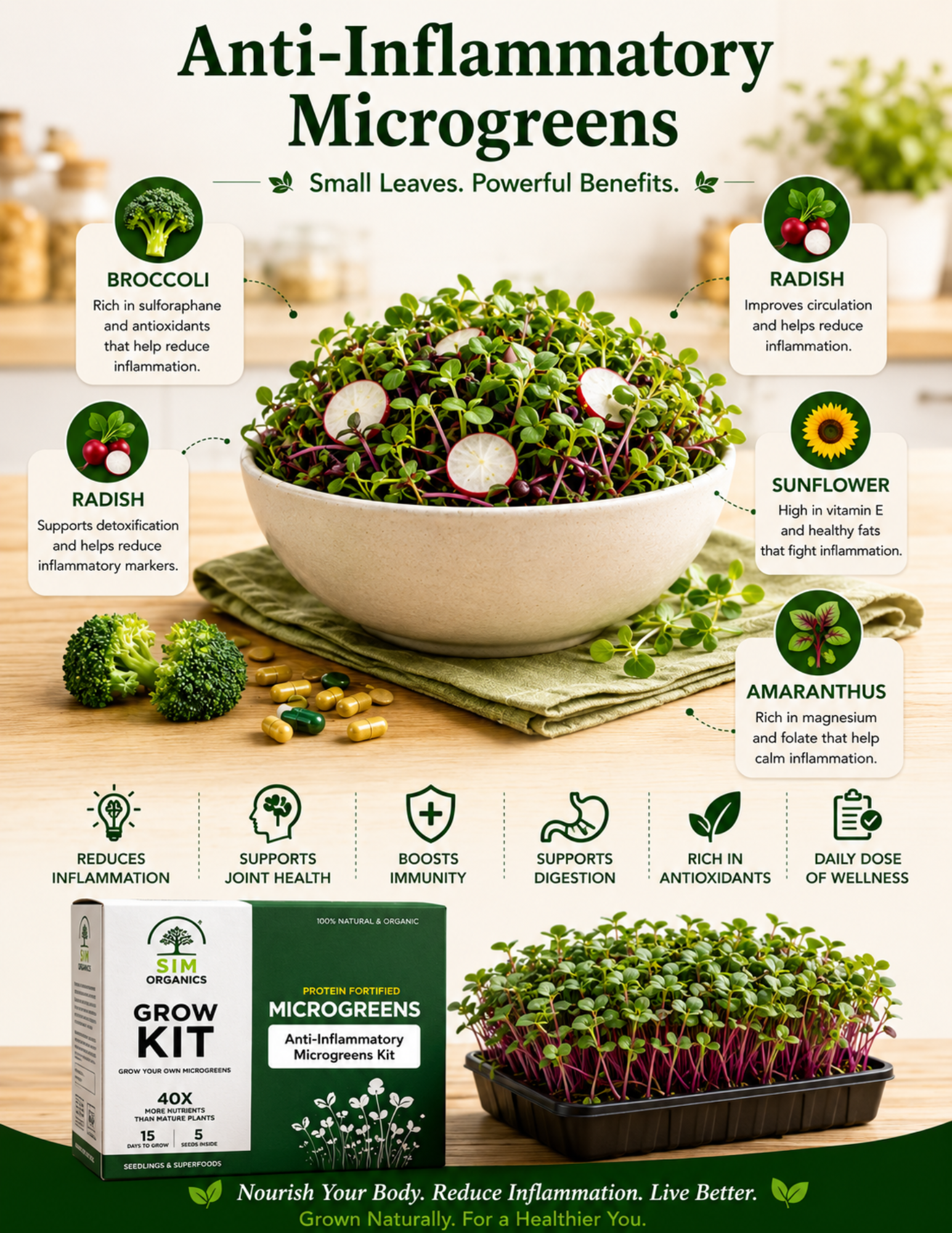 SIM Anti-Inflammatory Microgreens Kit