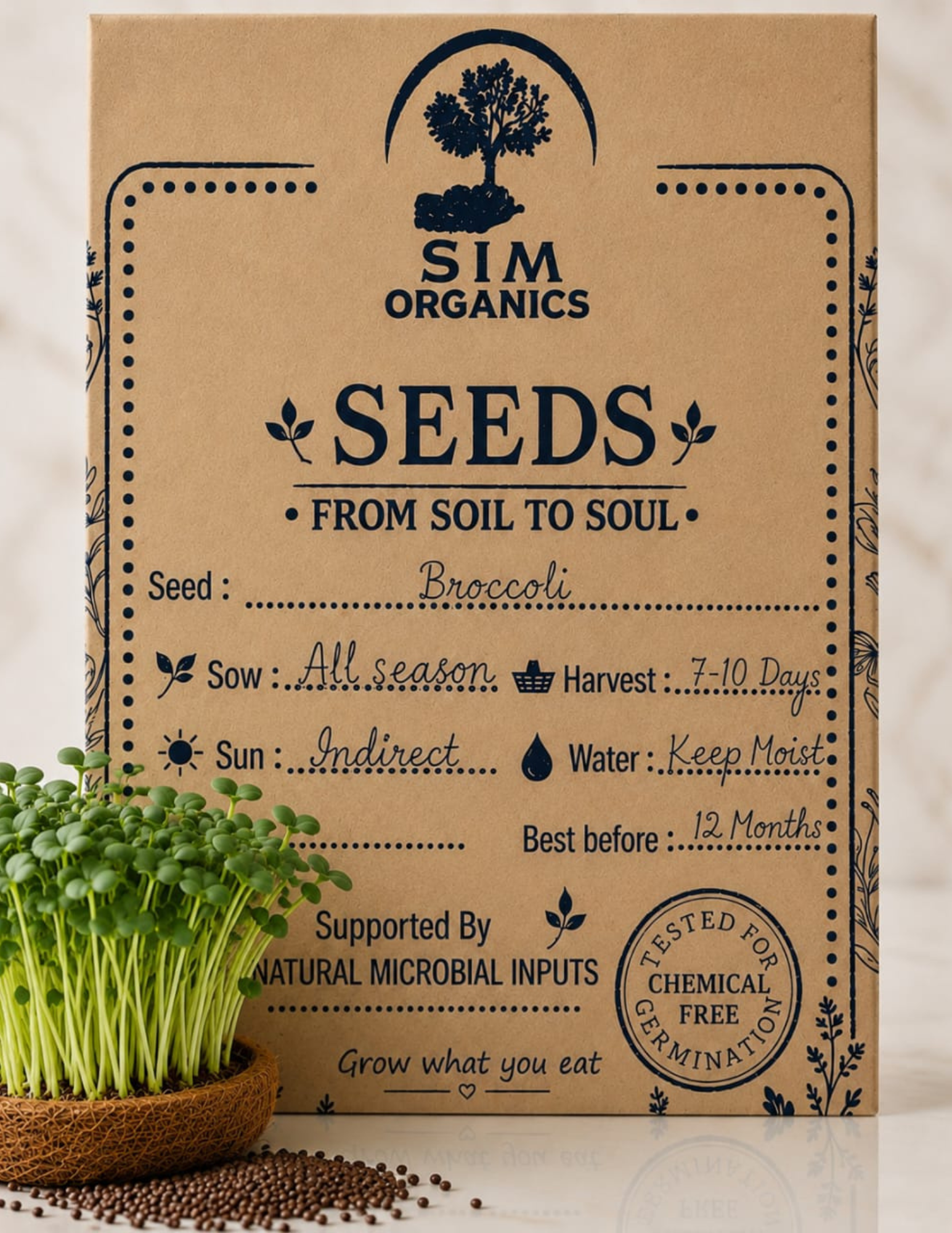 Broccoli Microgreen Seeds – SIM Organics