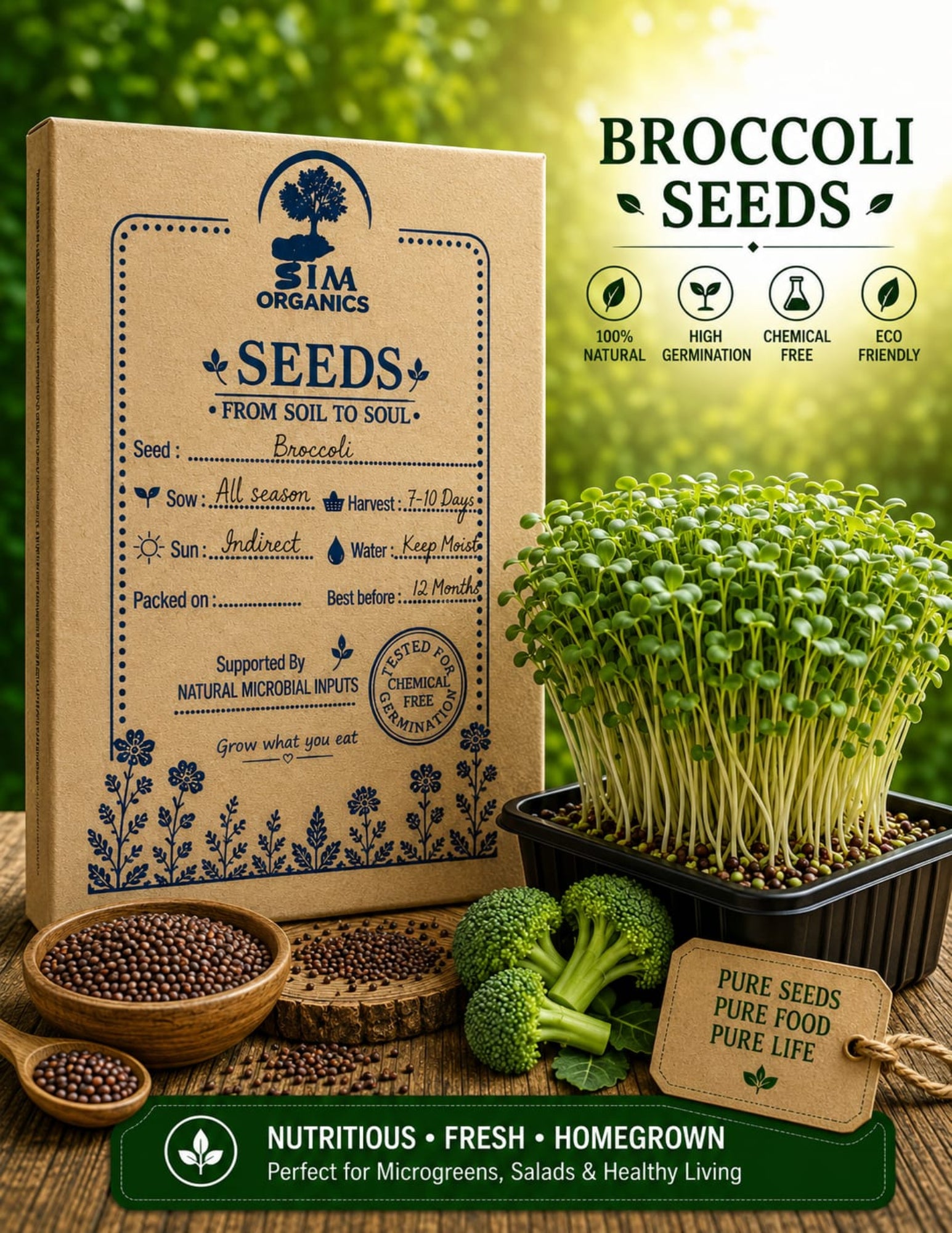 Broccoli Microgreens Seeds