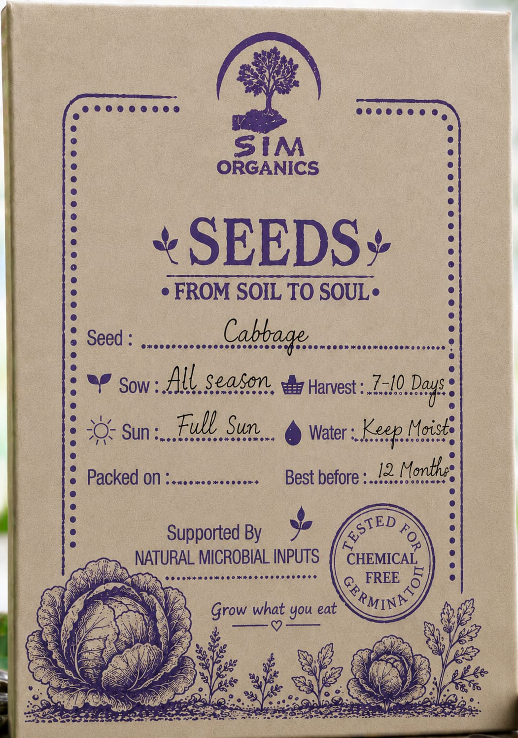 Cabbage Microgreens Seeds