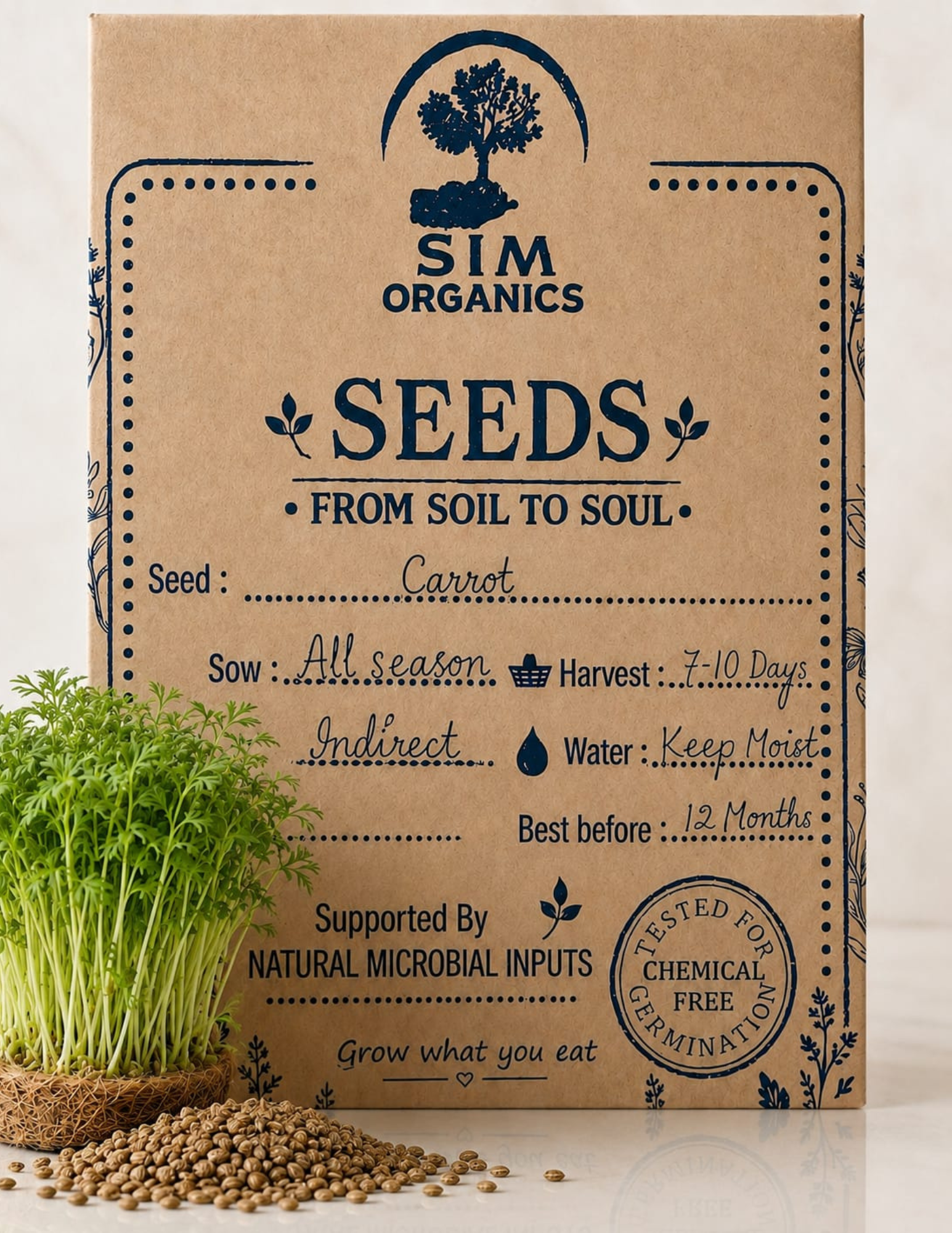 Carrot Microgreen Seeds – SIM Organics