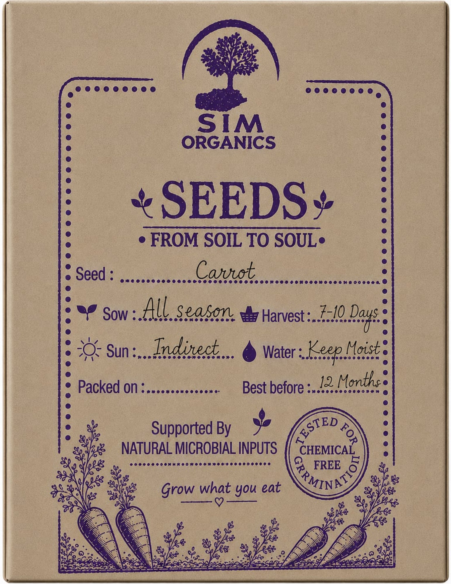 Carrot Microgreens Seeds