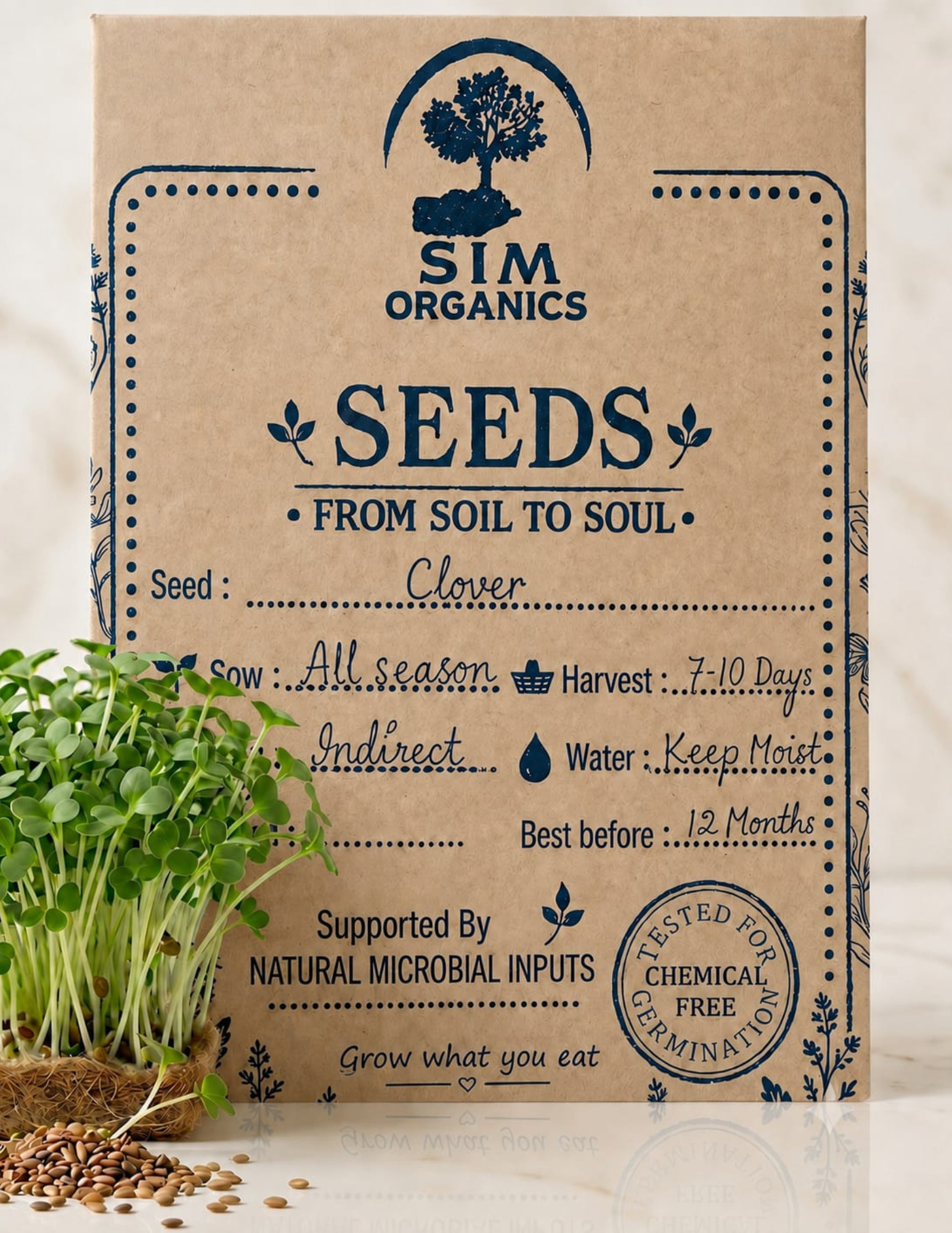 Clover Microgreen Seeds – SIM Organics