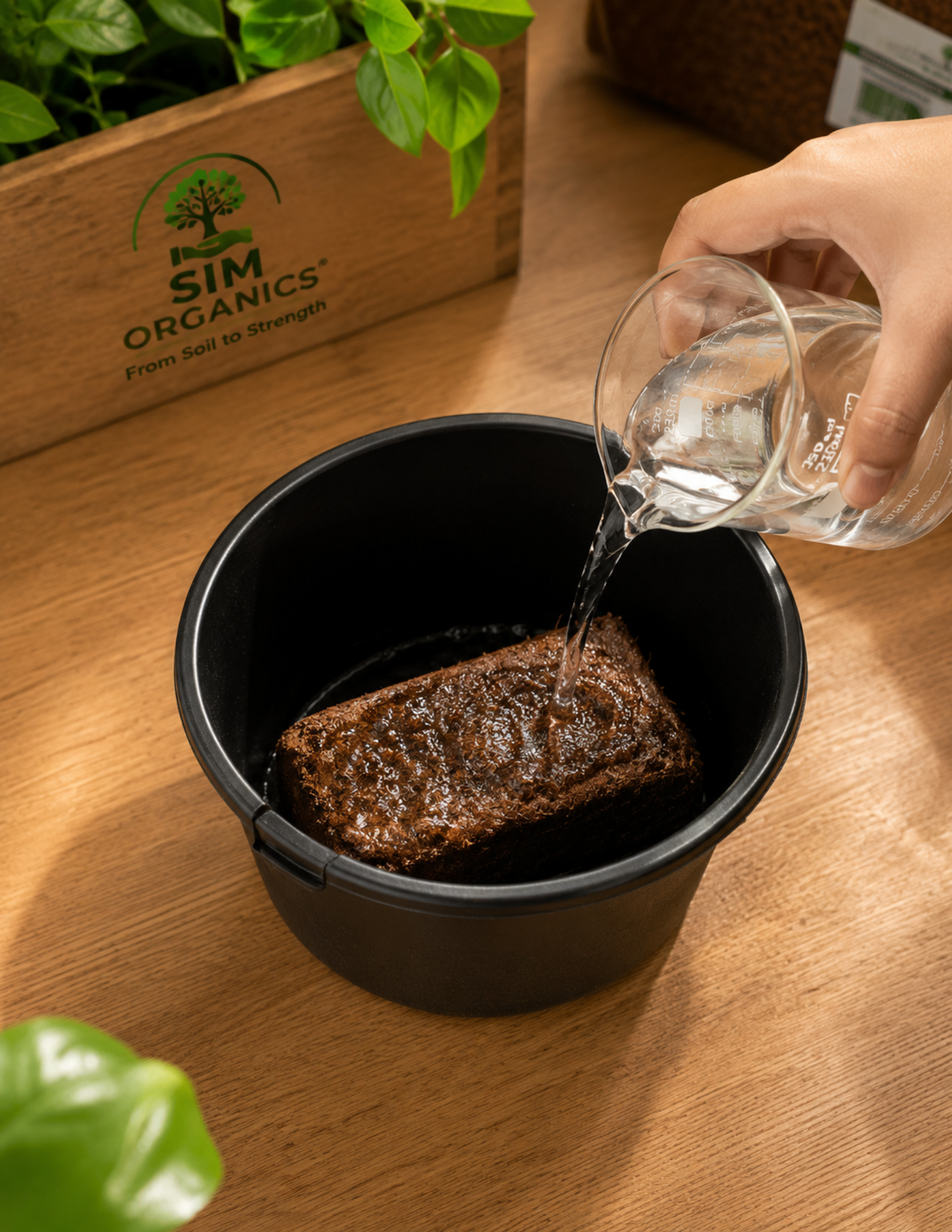SIM Cocopeat Block | 100% Natural Growing Medium for Healthy Plants