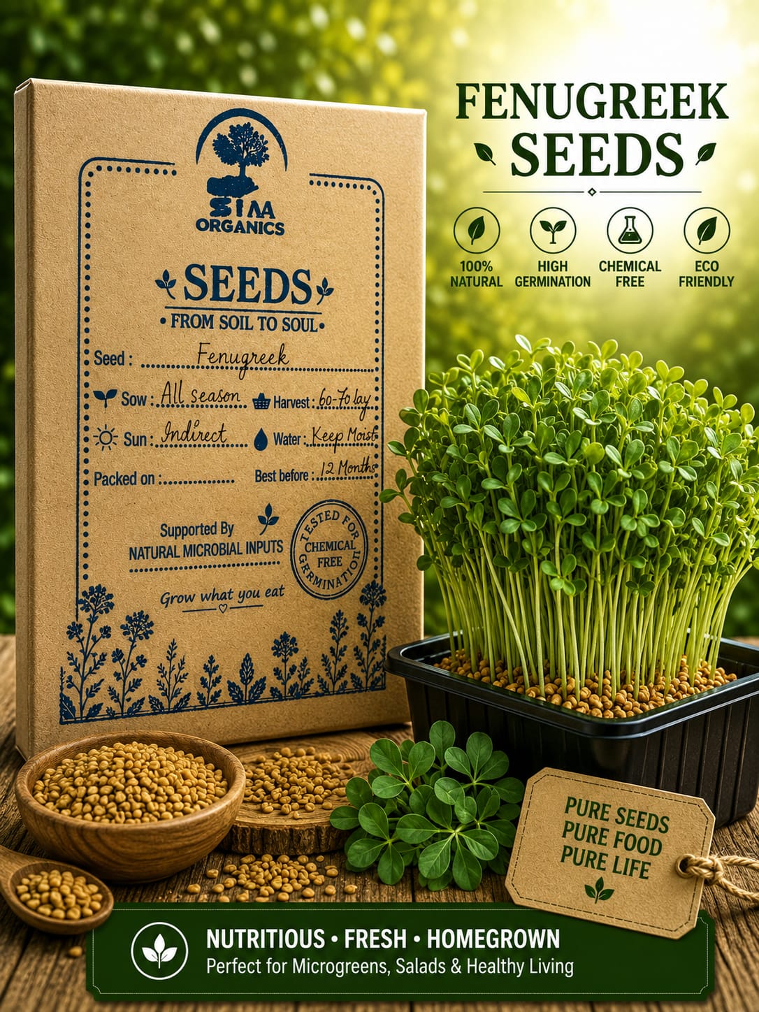 Fenugreek Microgreens Seeds