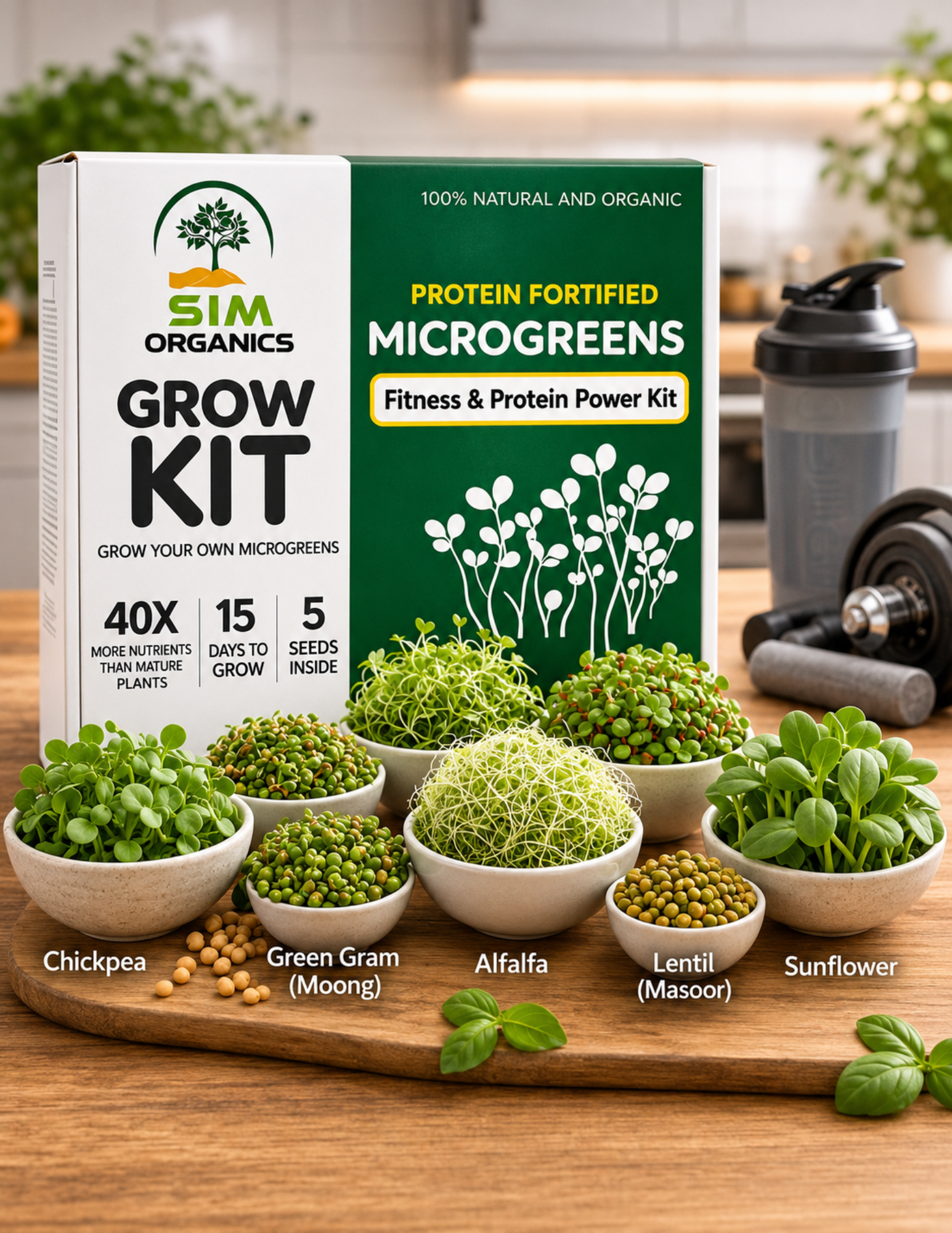 SIM – Protein Power Microgreens Kit