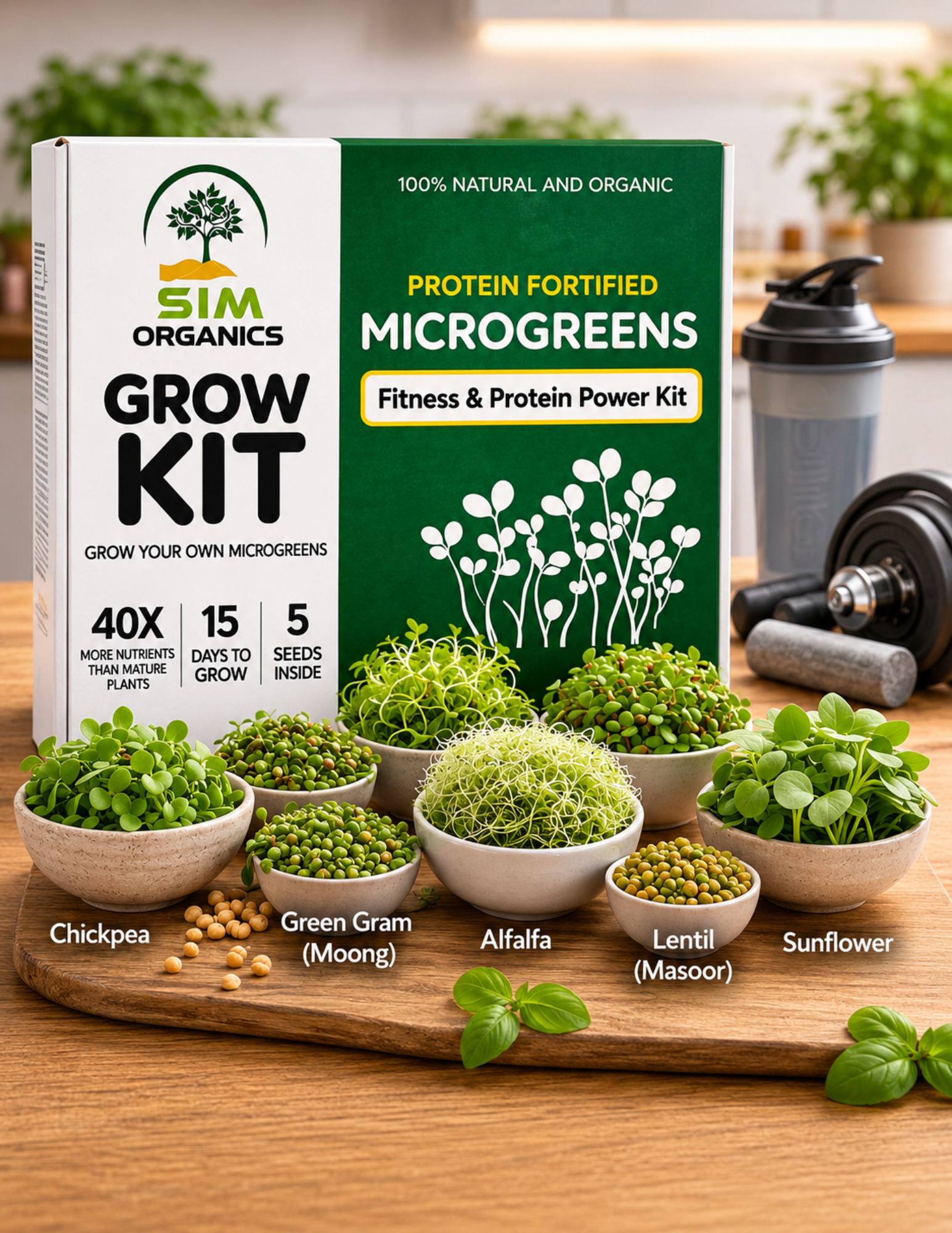 SIM – Protein Power Microgreens Kit