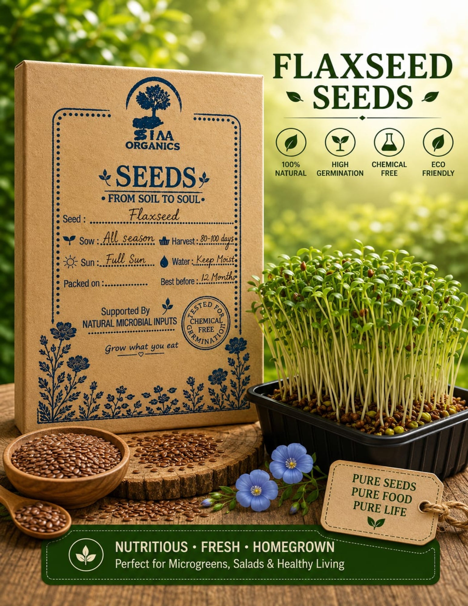 Flaxseed Microgreens