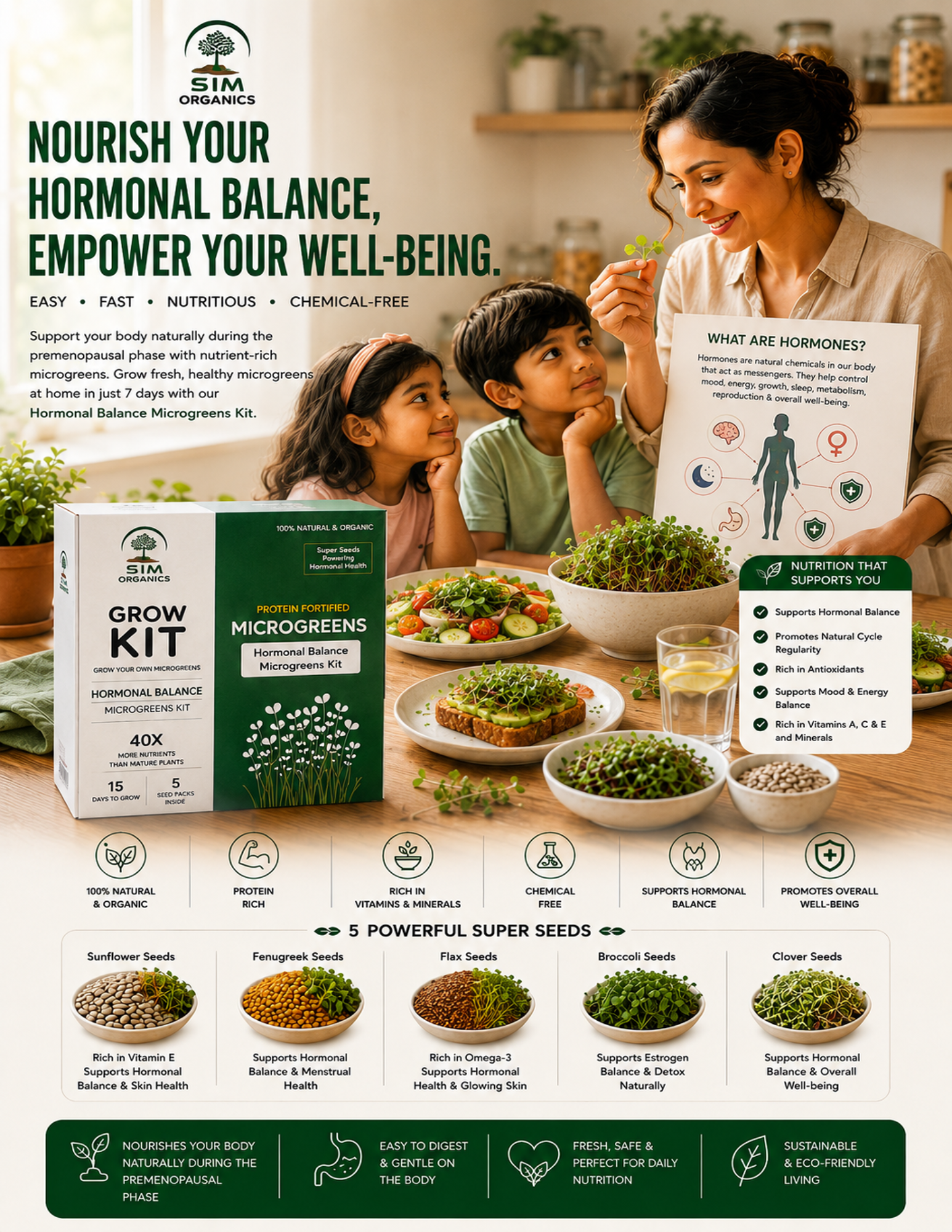 SIM – Hormonal Balance Microgreens Kit