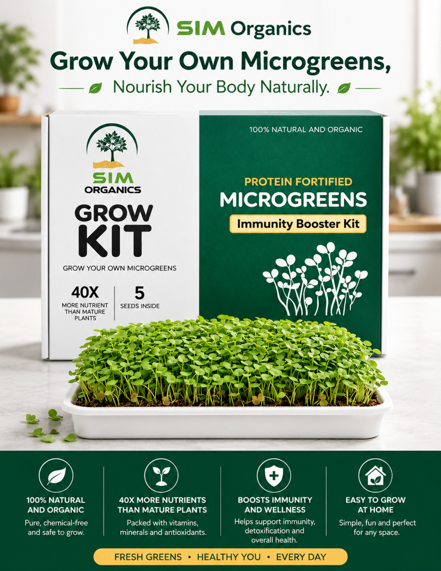 SIM – Immunity Booster Microgreens Kit