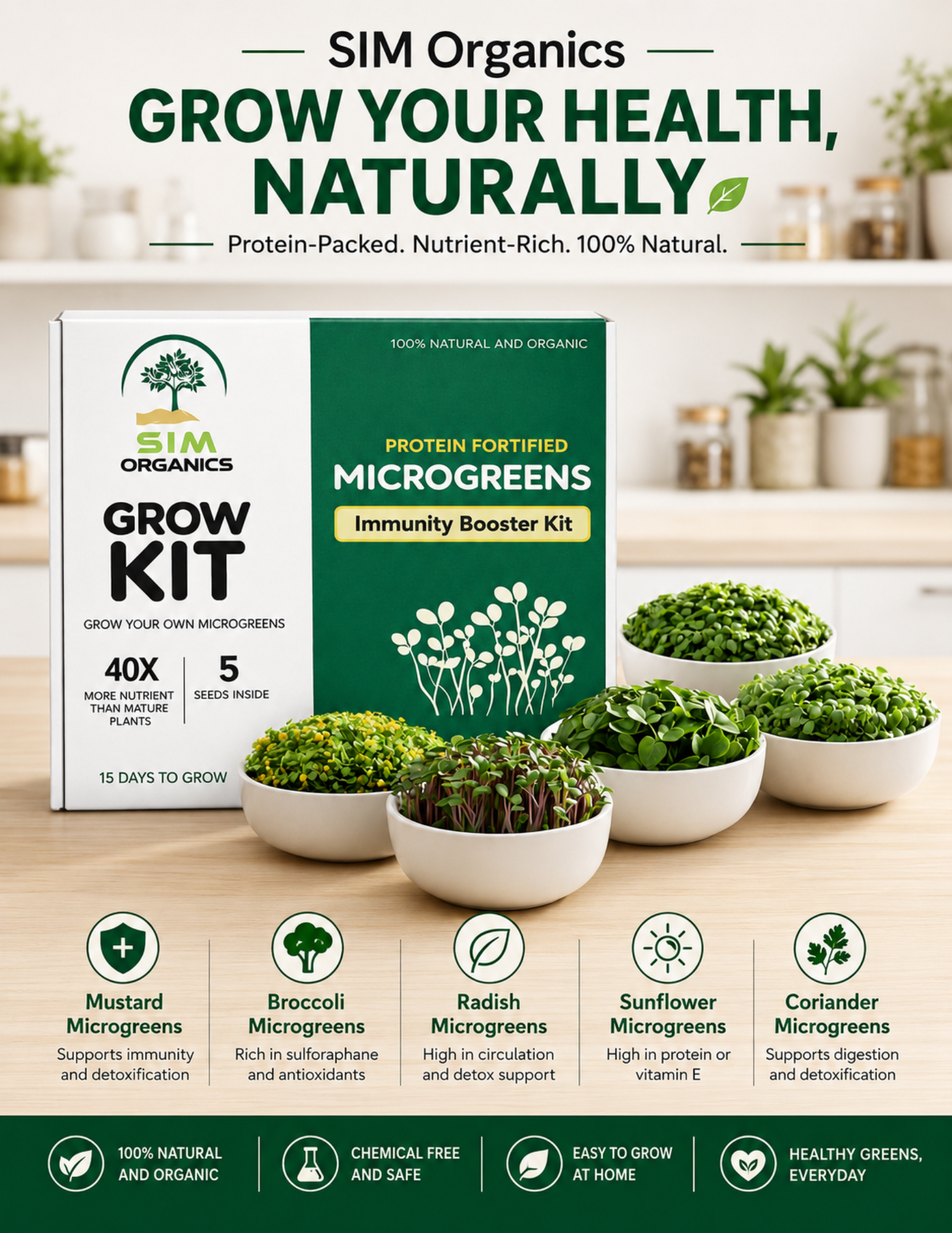 SIM – Immunity Booster Microgreens Kit