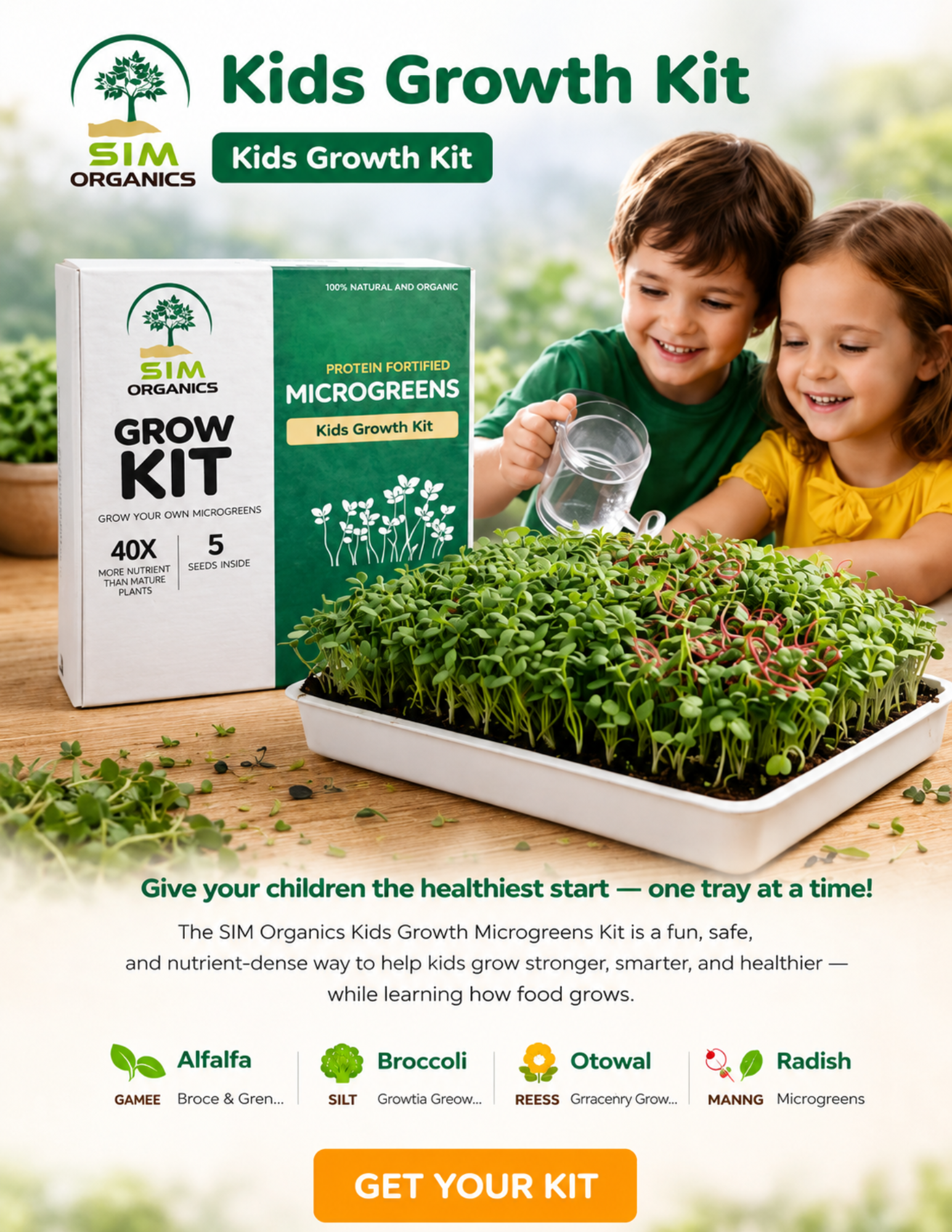 SIM – Kids Growth Microgreens Kit