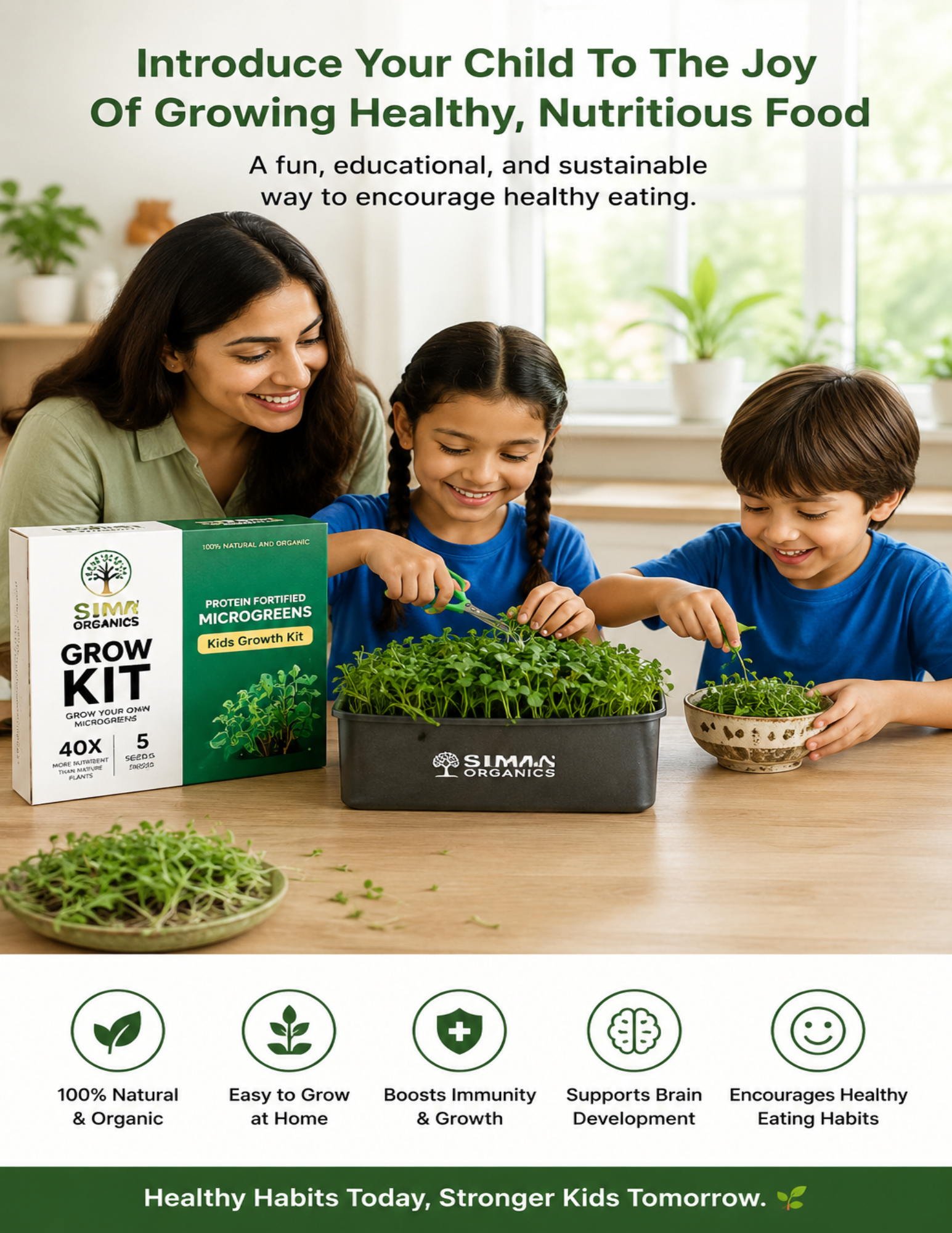 SIM – Kids Growth Microgreens Kit