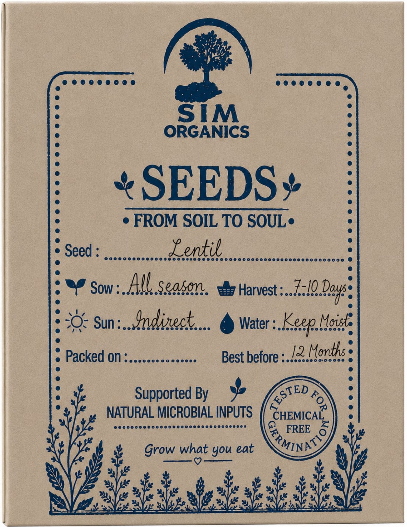 Lentil Microgreens Seeds.