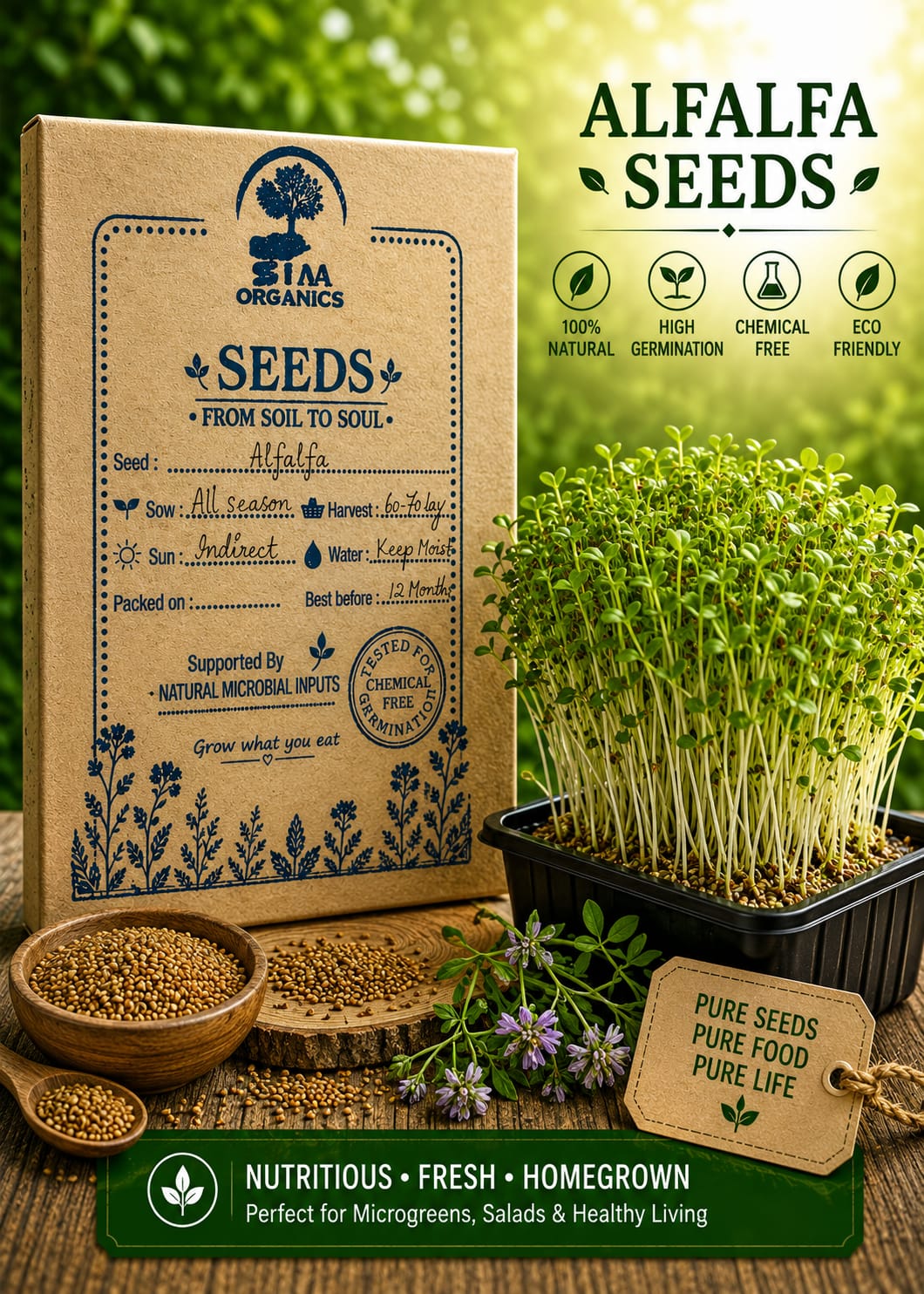 Lentil Microgreens Seeds