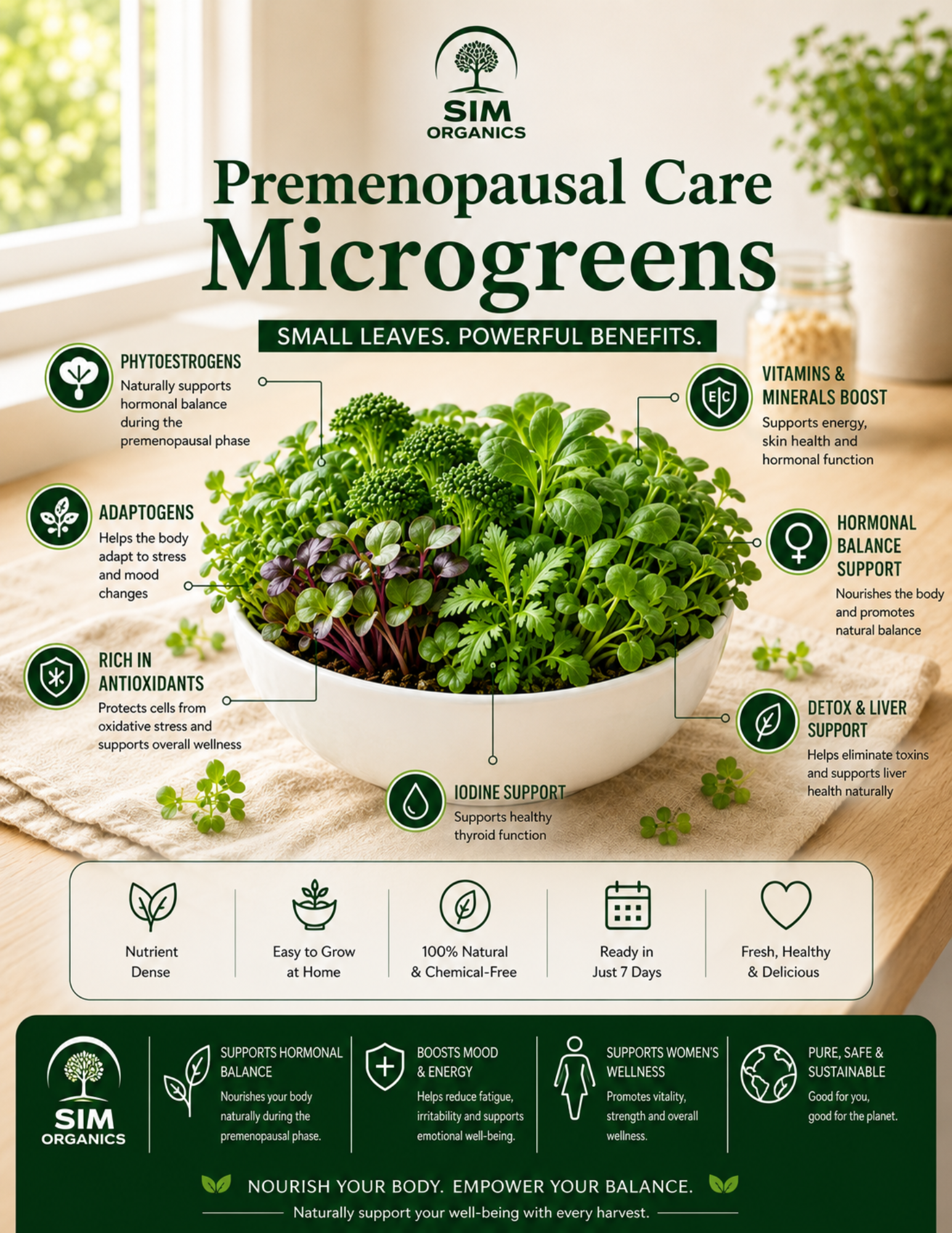 SIM – Premenopausal Care Microgreens Kit