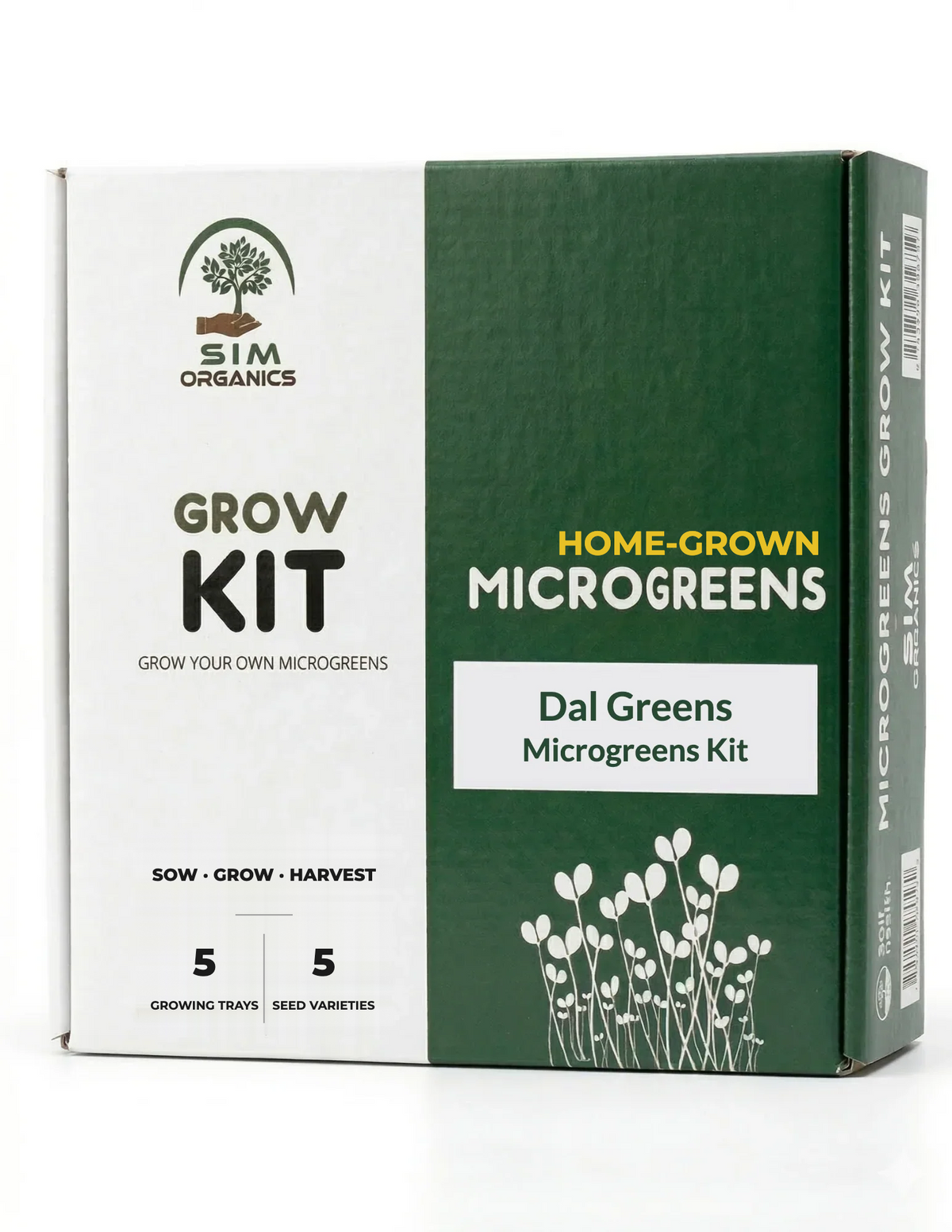 SIM Dal Greens Microgreens Kit box
