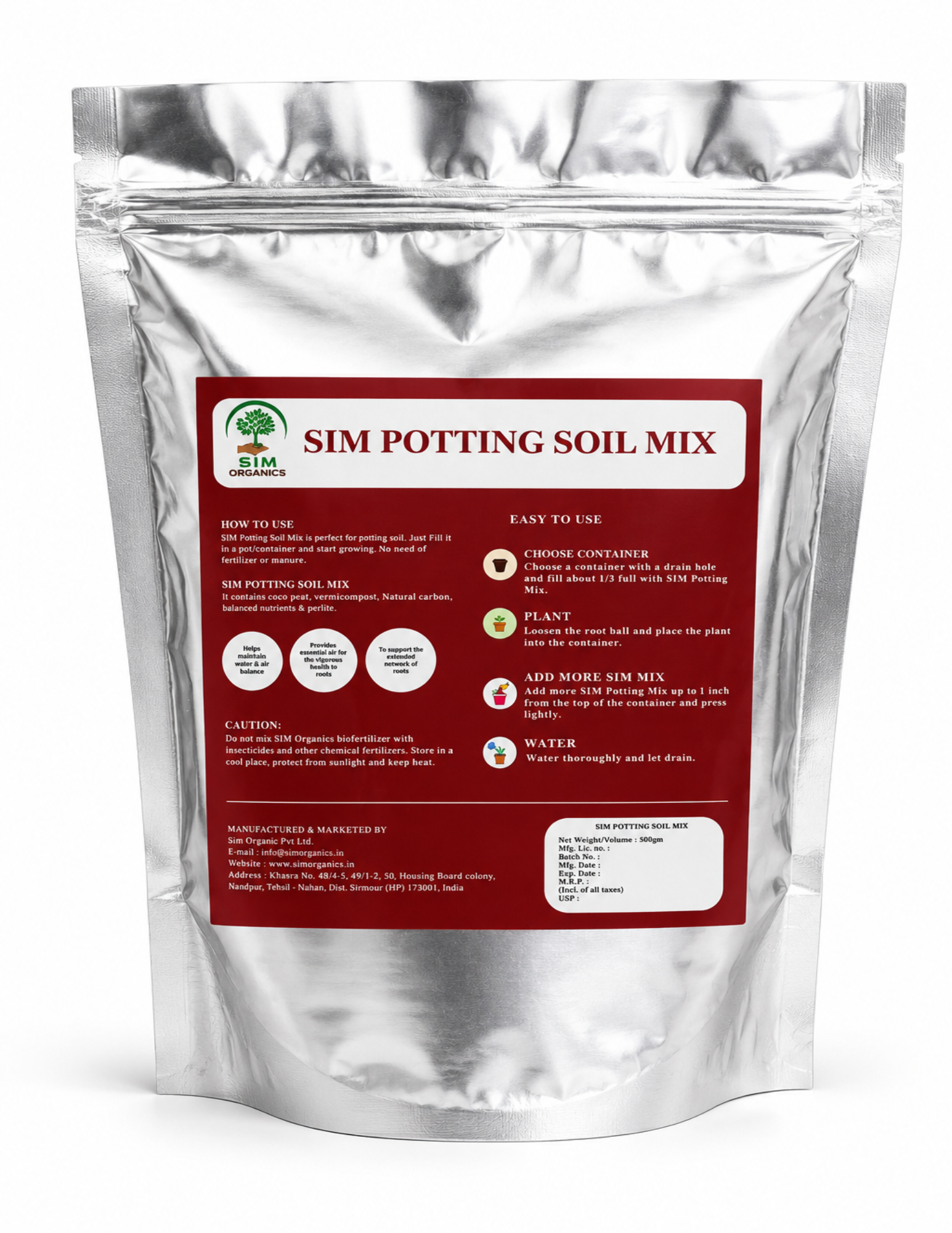 SIM Potting Soil Mix – Ready to Use Growing Medium
