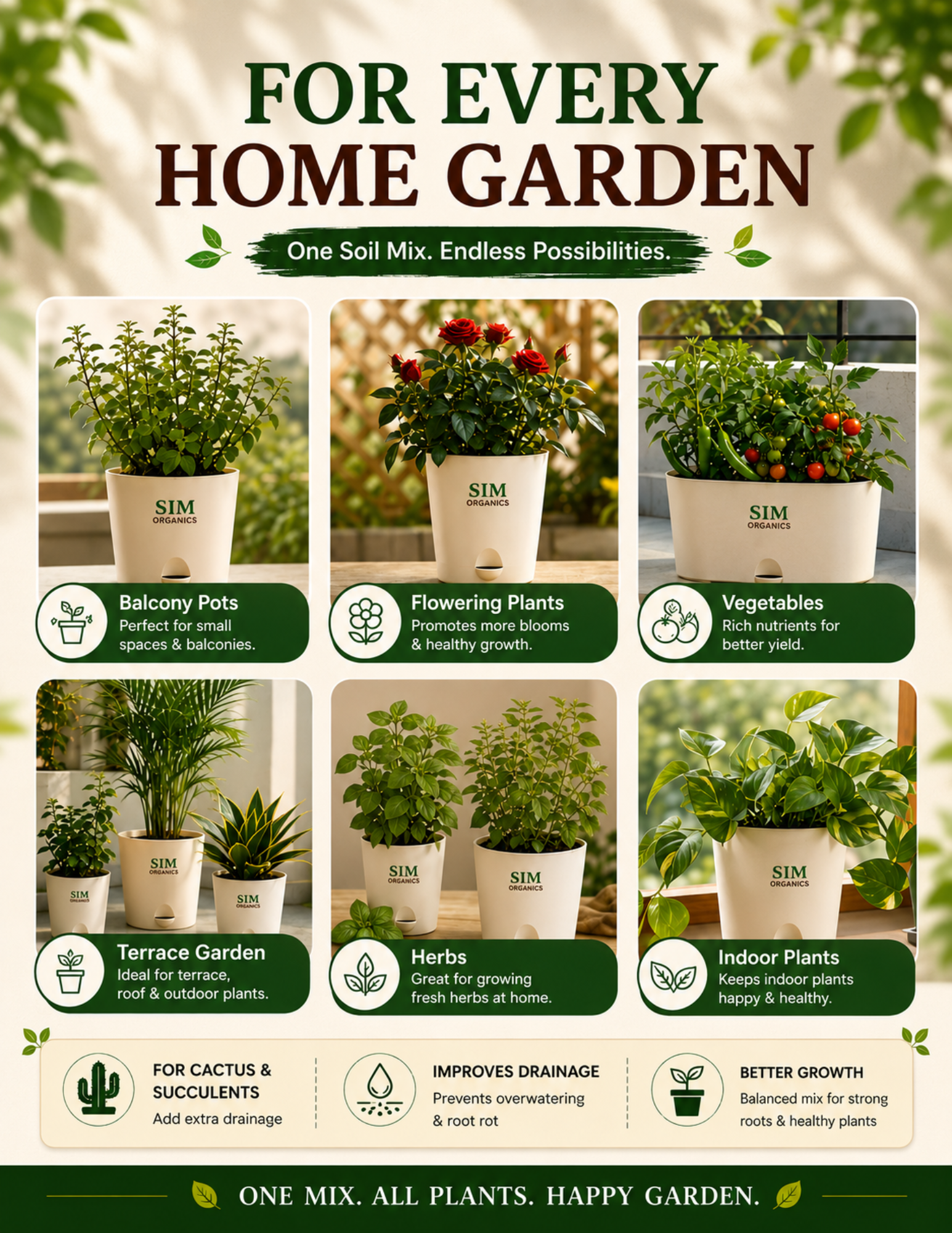 SIM Potting Soil Mix – Ready to Use Growing Medium