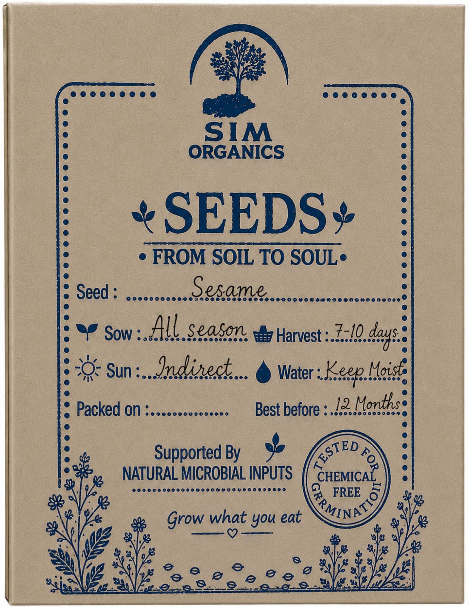 Sesame Microgreens Seeds
