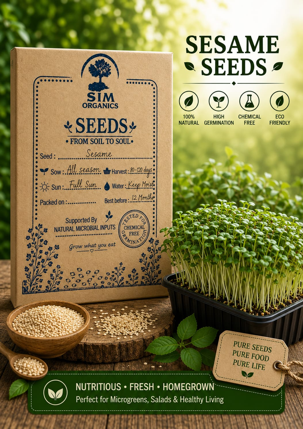 Sesame Microgreens Seeds