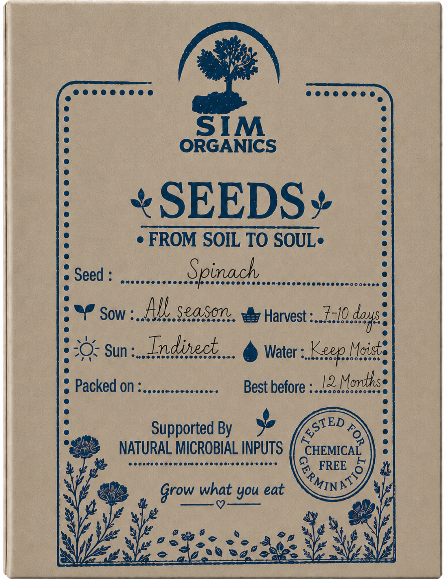 Spinach Microgreens Seeds