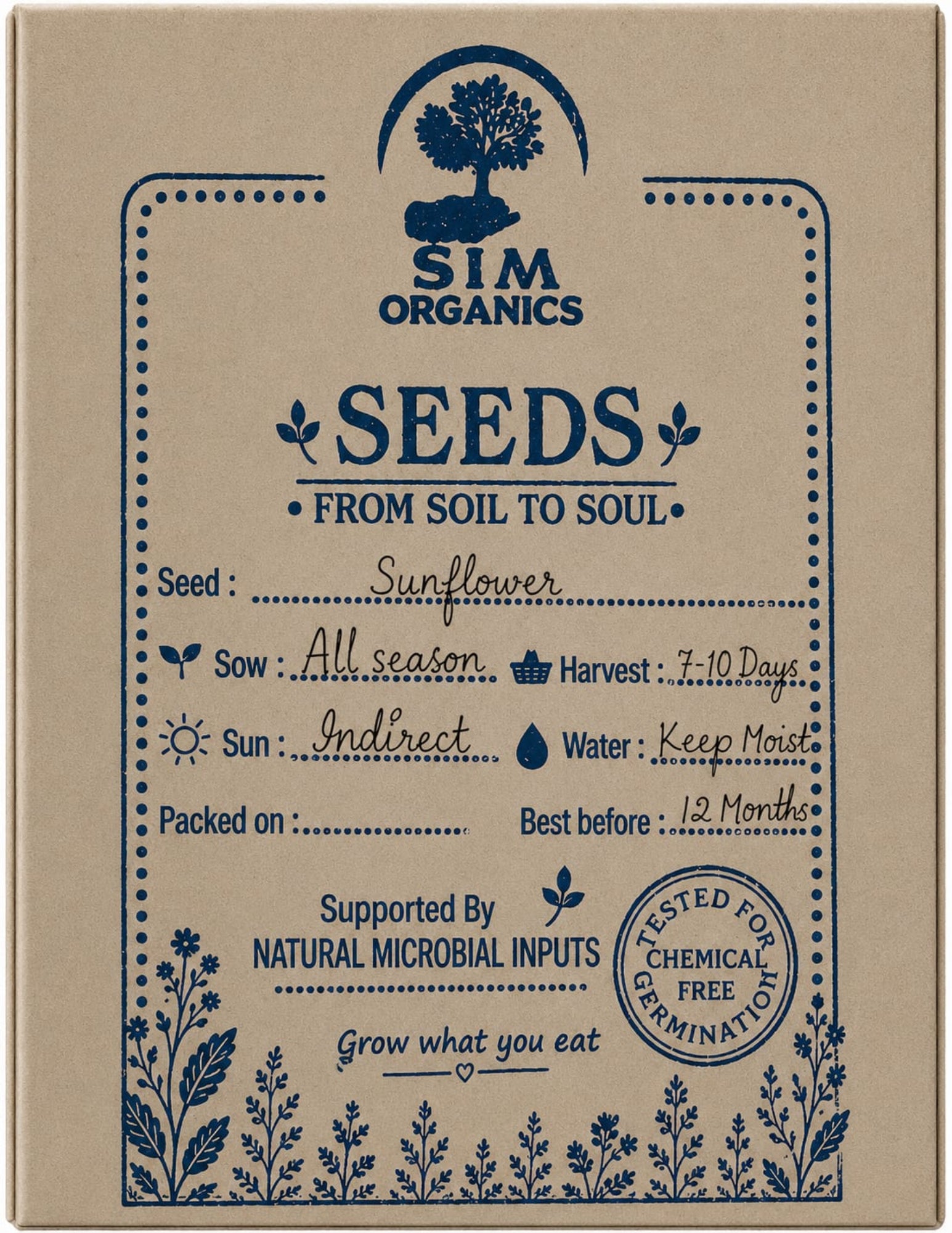 Sunflower Microgreens Seeds