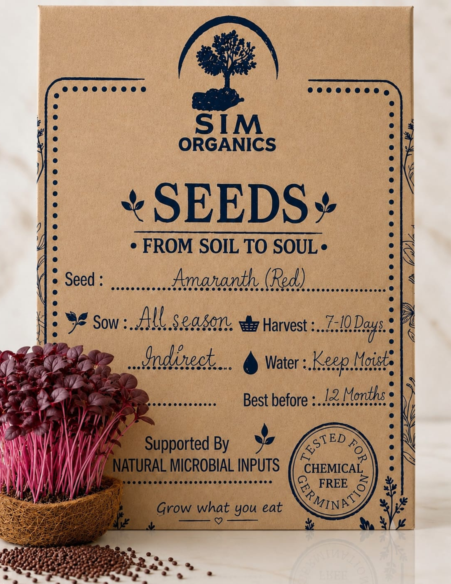 Amaranth Microgreen Seeds – SIM Organics