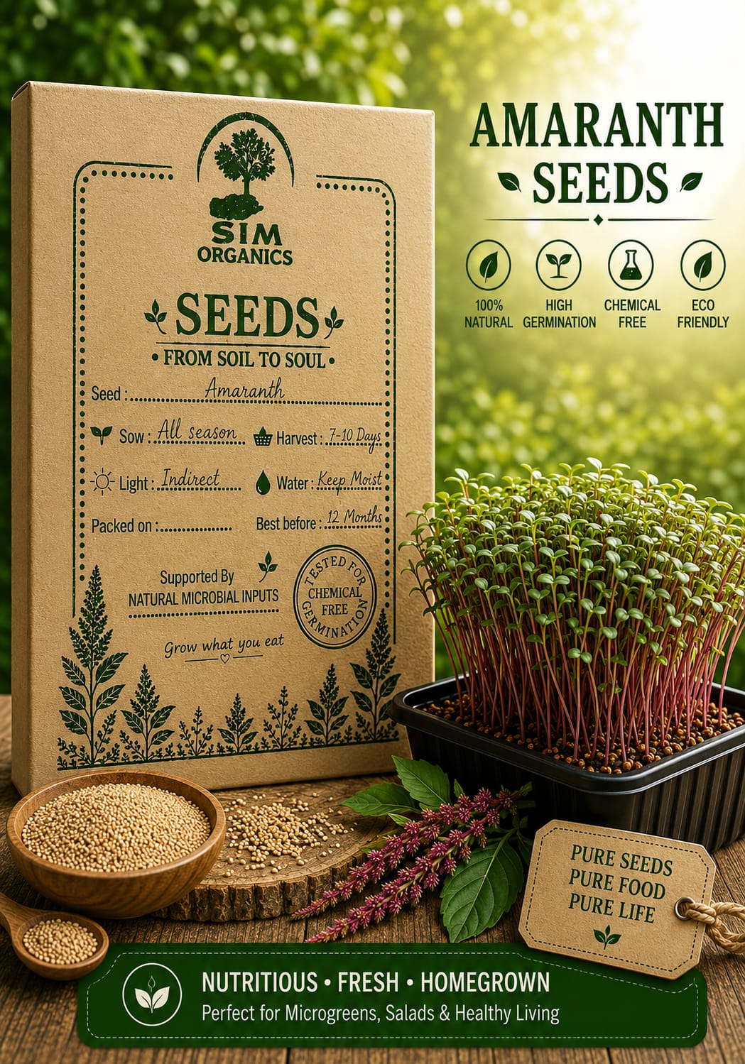 Amaranth Microgreens Seeds