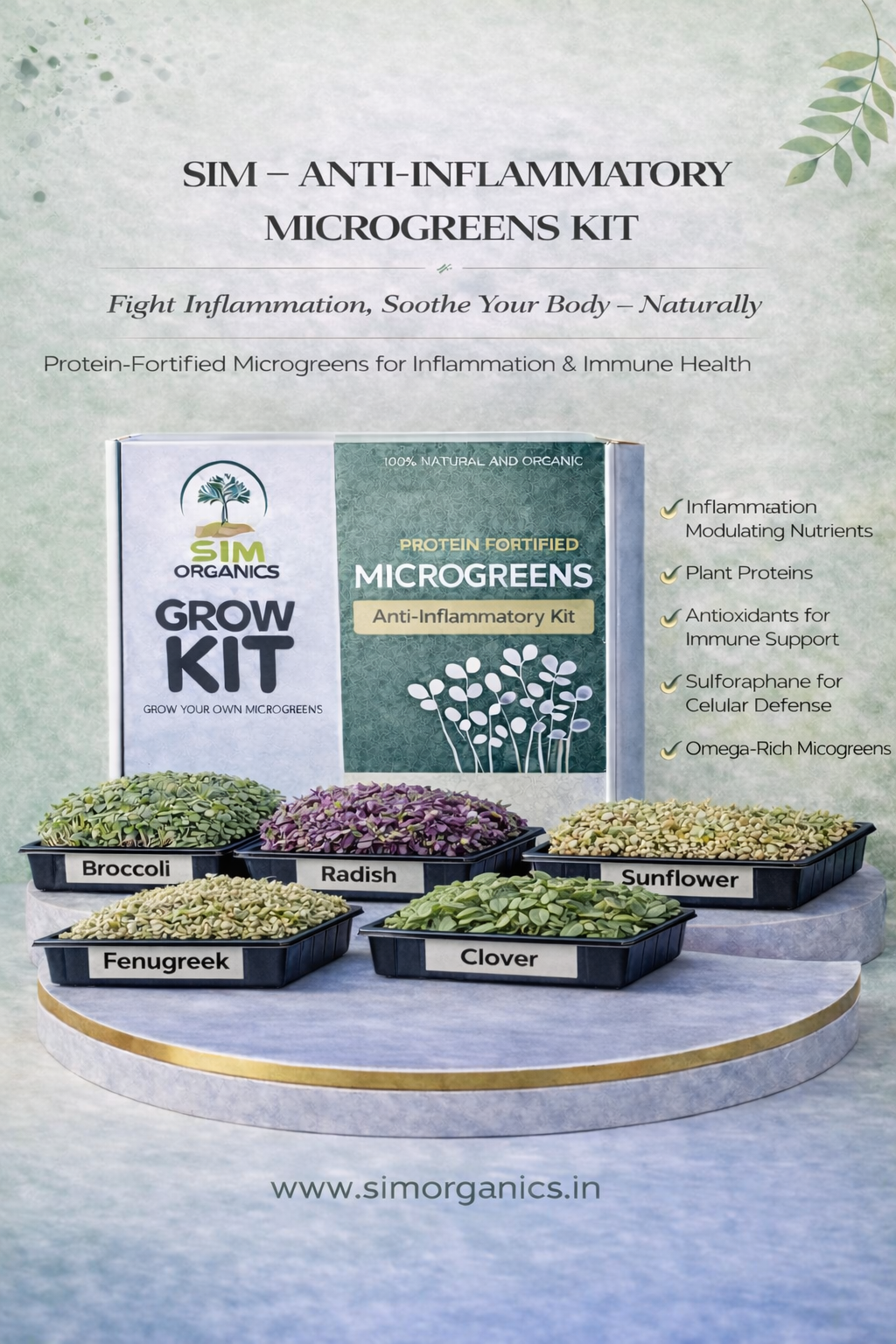 SIM Anti-Inflammatory Microgreens Kit