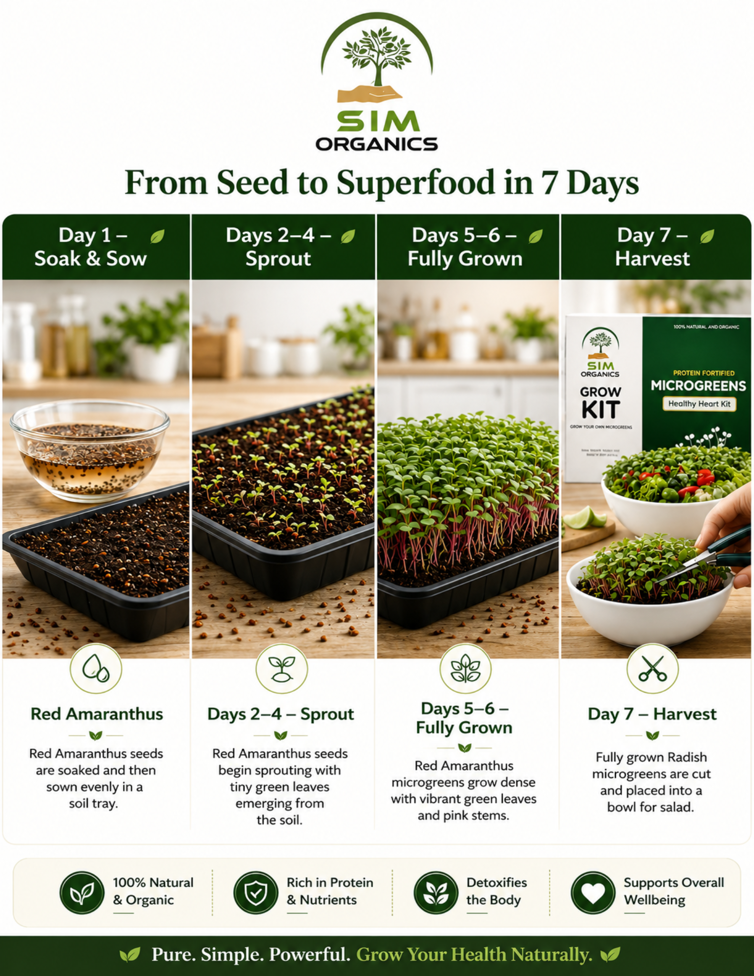 SIM– Healthy Heart Microgreens Kit