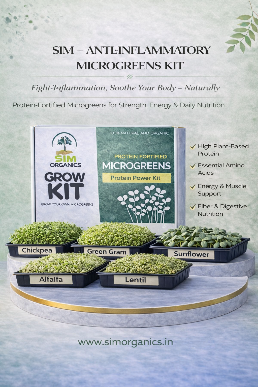 SIM – Protein Power Microgreens Kit