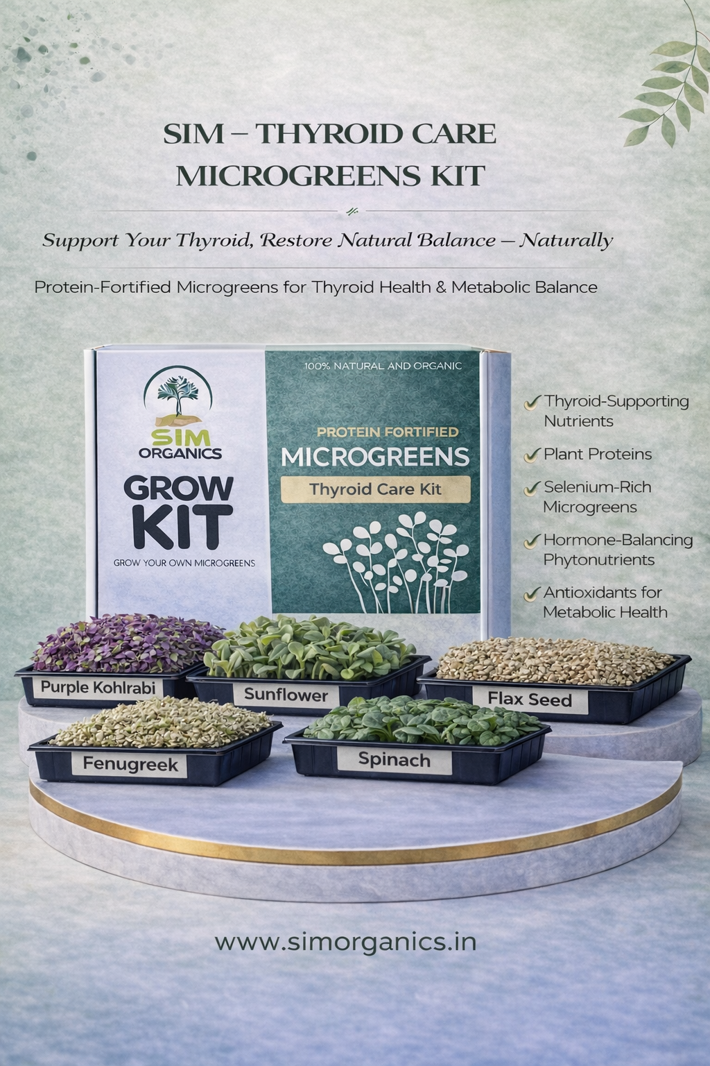 SIM Thyroid Care Microgreens Kit